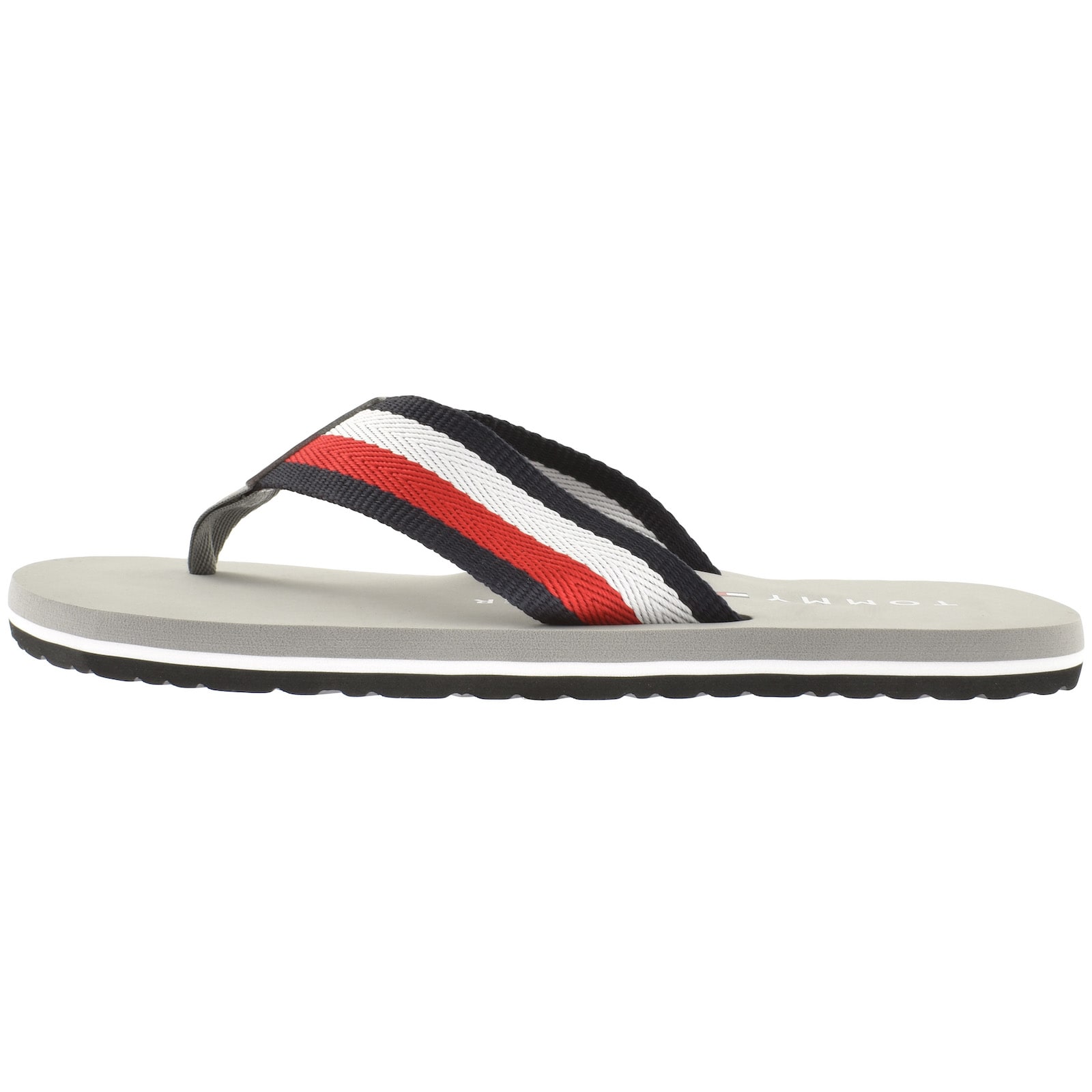 Shop Tommy Hilfiger Corporate Beach Flip Flops Silver