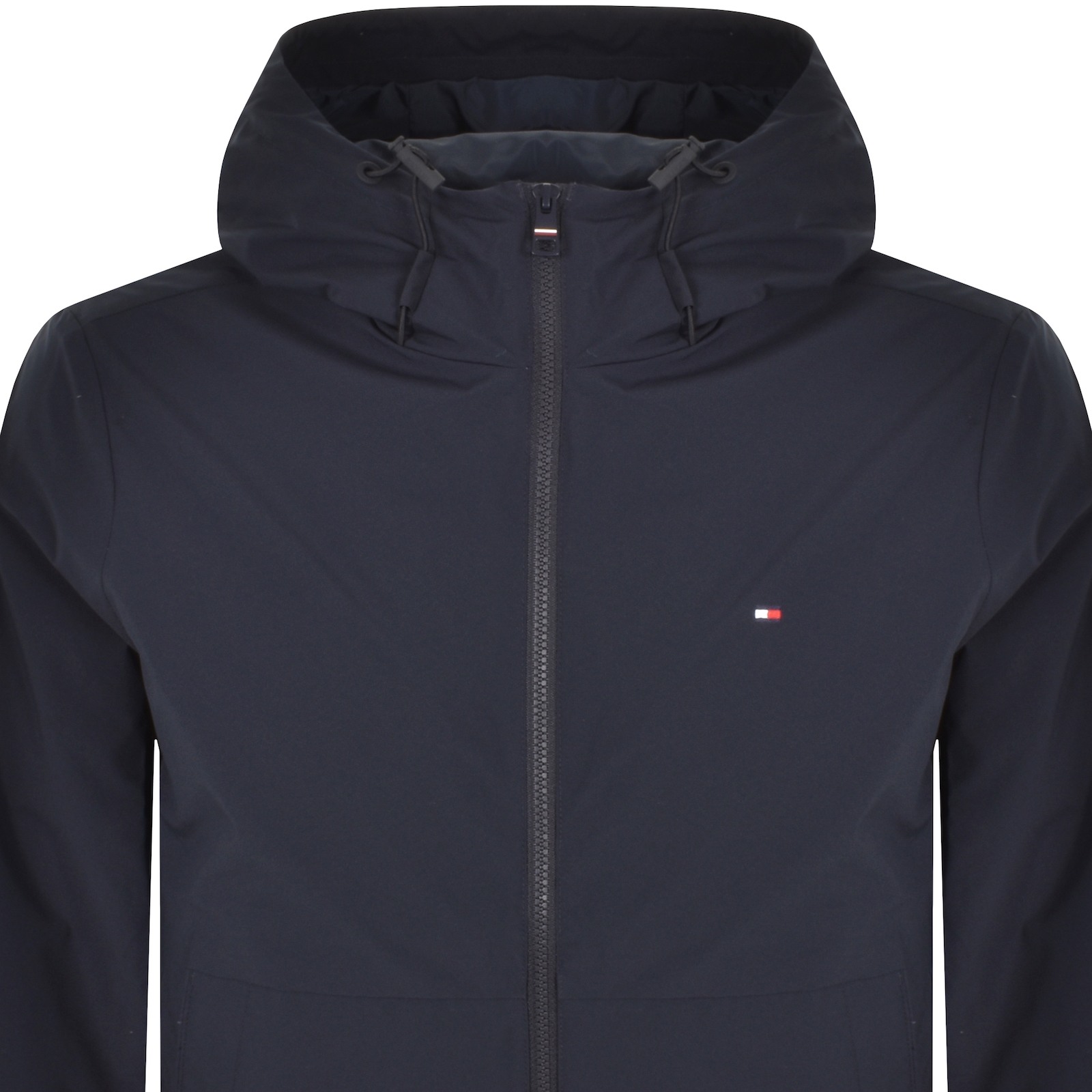 Shop Tommy Hilfiger Rwb Hooded Jacket Navy