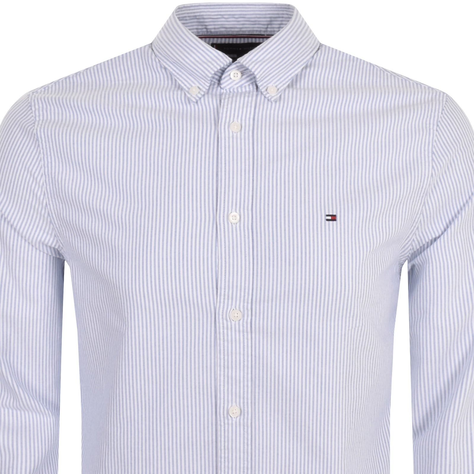 Shop Tommy Hilfiger Oxford Long Sleeve Shirt Blue