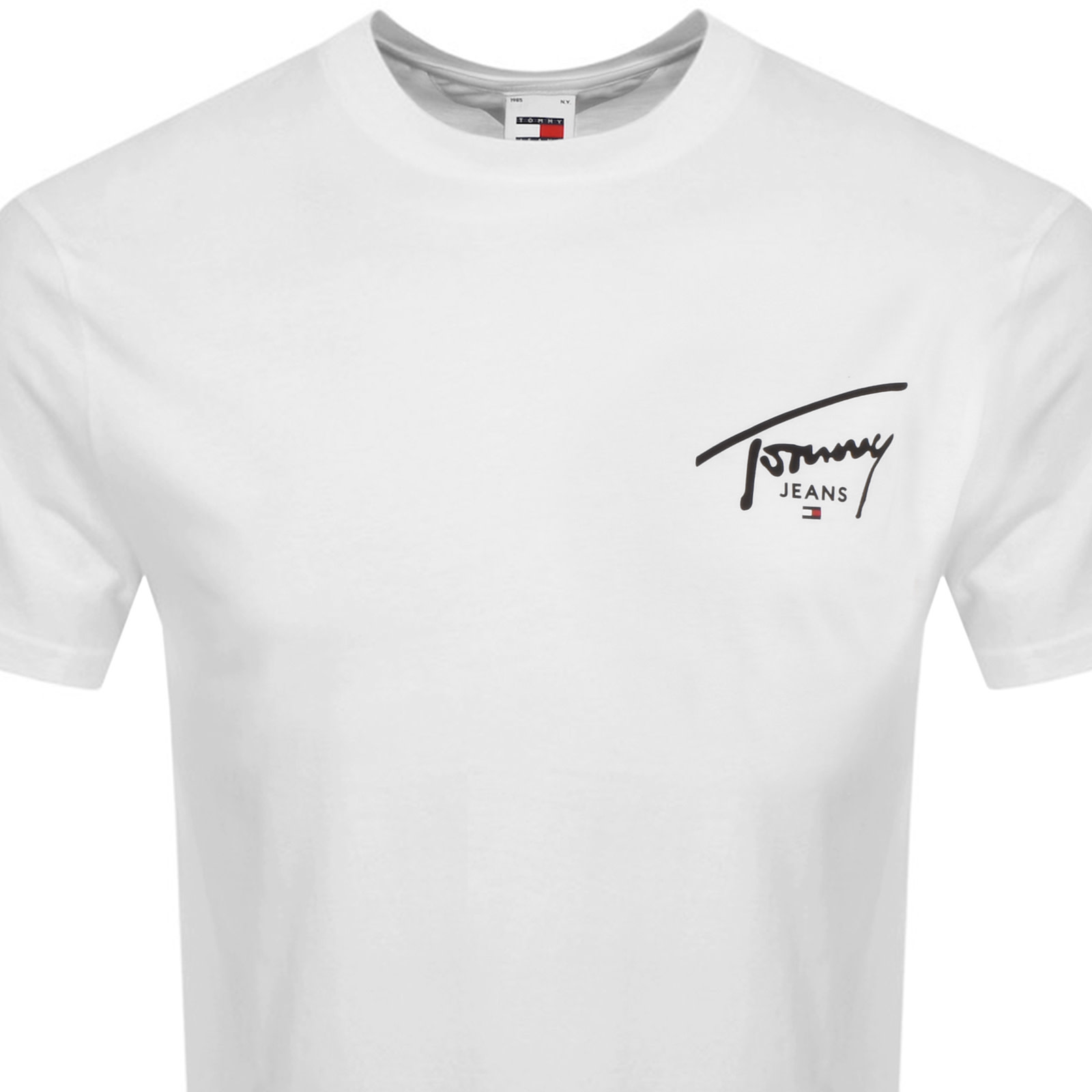 Shop Tommy Jeans Signature Print T Shirt White