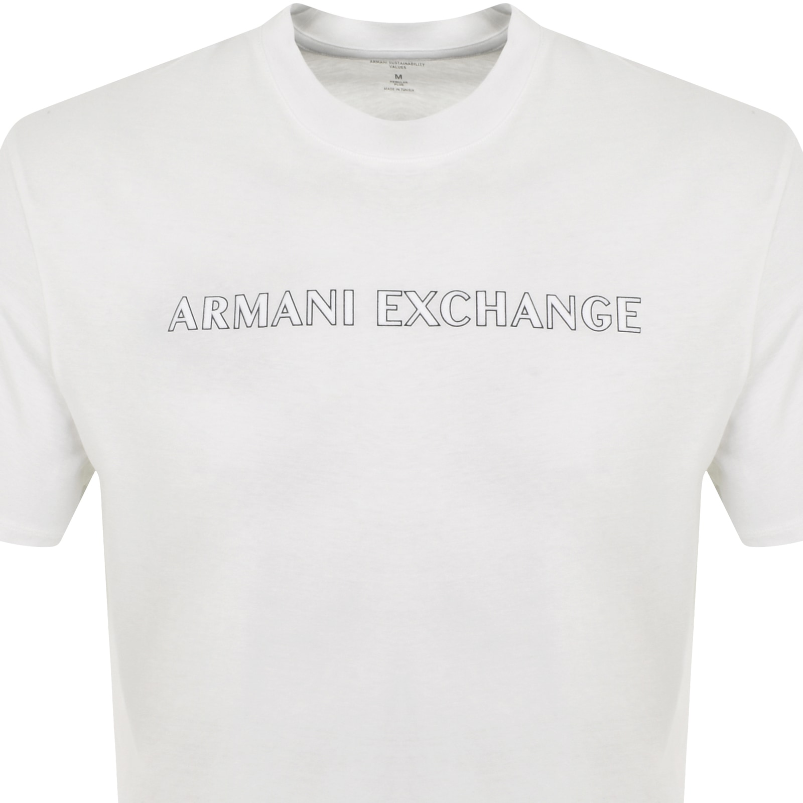 Armani Exchange T Shirts And Polos Beige In White