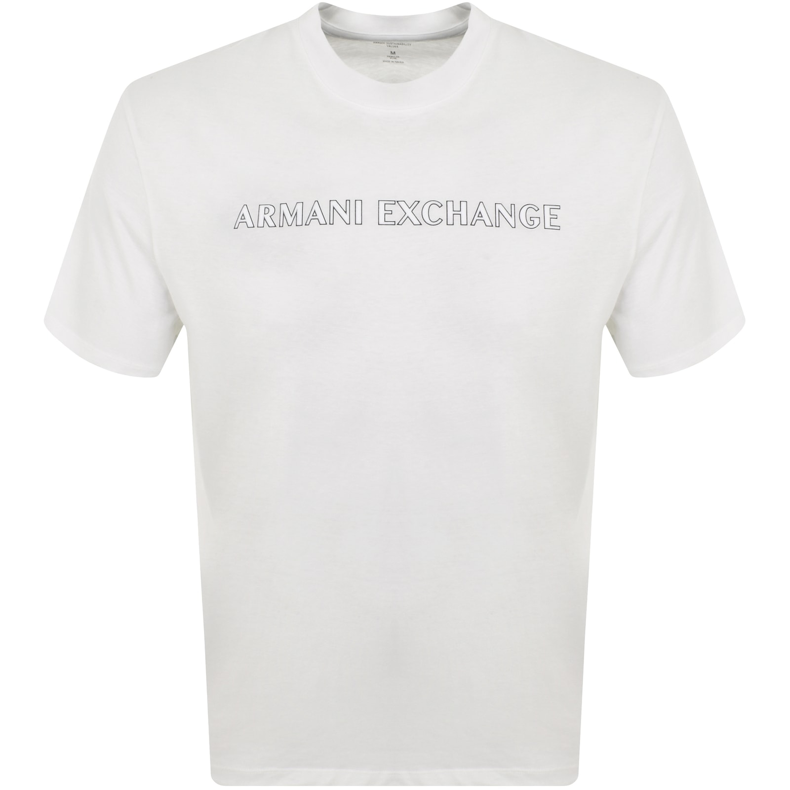 Armani Exchange T Shirts And Polos Beige In White