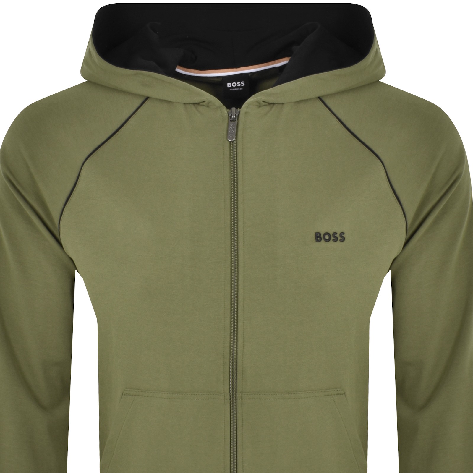 Shop Boss Business Boss Mix And Match Full Zip Hoodie Green