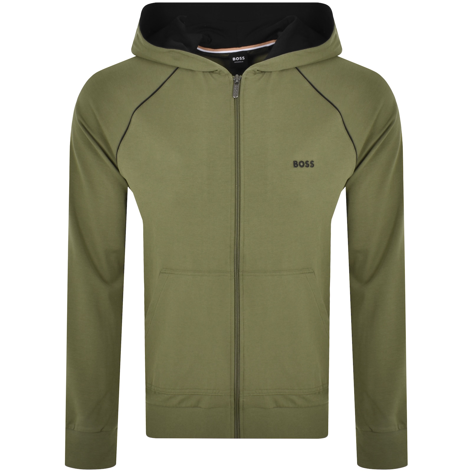 Shop Boss Business Boss Mix And Match Full Zip Hoodie Green