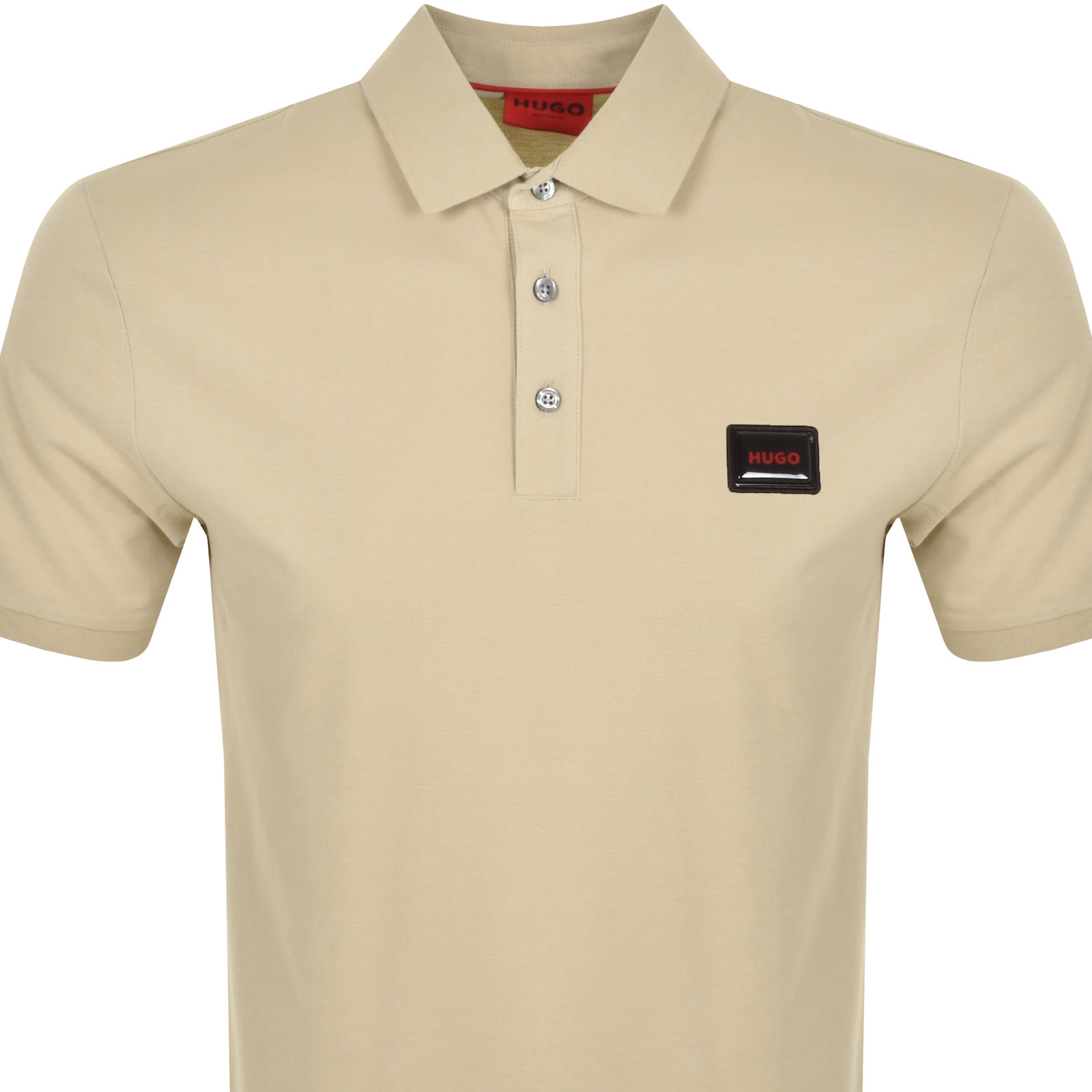 Shop Hugo Dereso Gel Polo T Shirt Beige