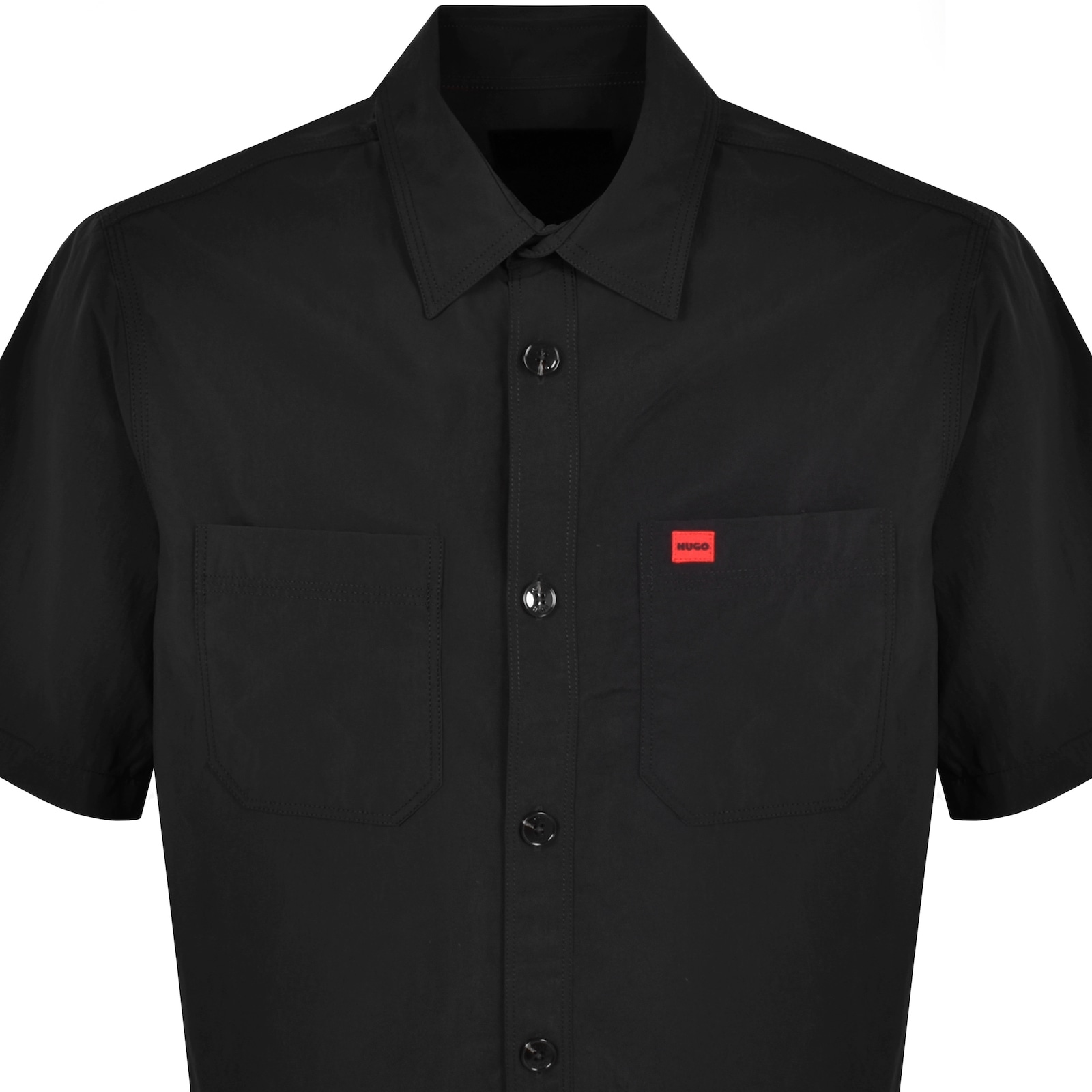 Shop Hugo Short Sleeved Eratino Shirt Black