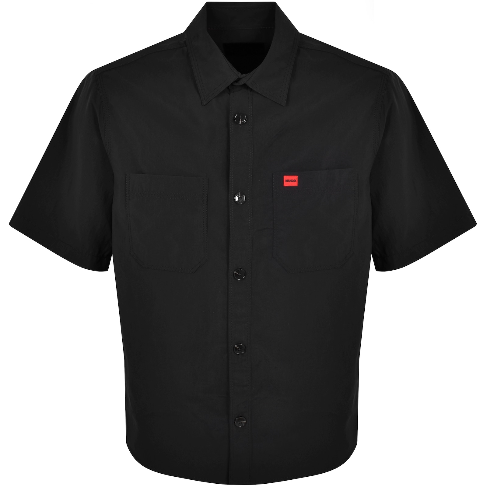 Shop Hugo Short Sleeved Eratino Shirt Black