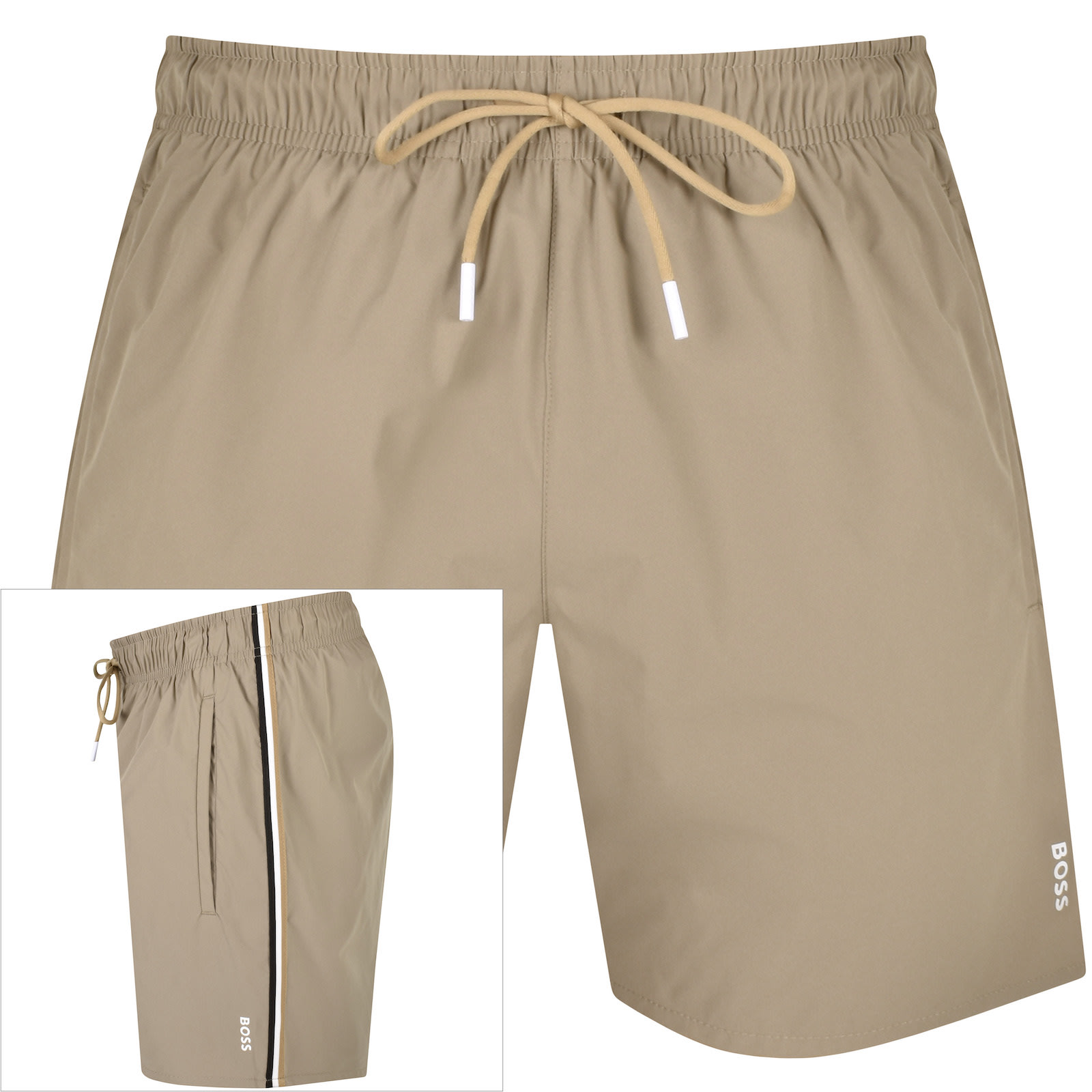 Shop Boss Business Boss Iconic Swim Shorts Beige