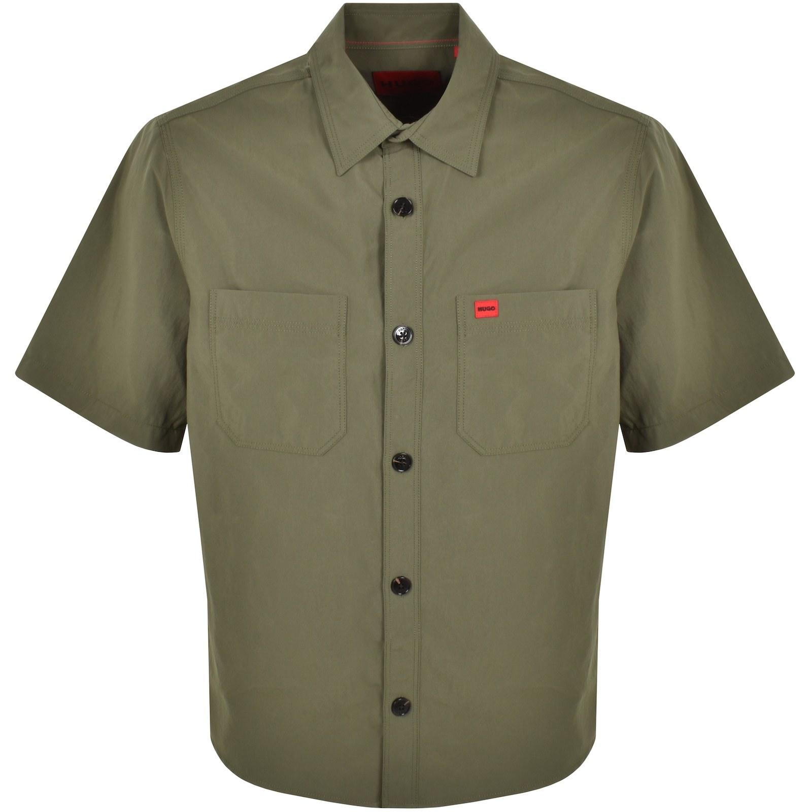 Shop Hugo Short Sleeved Eratino Shirt Green