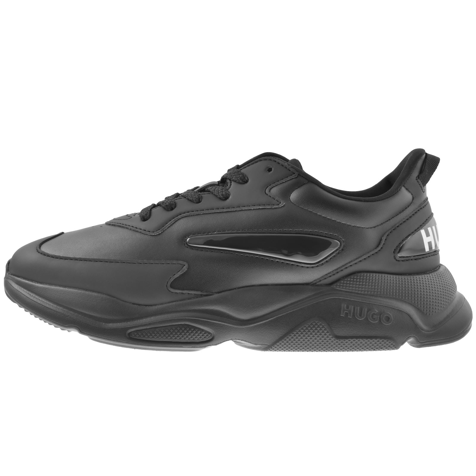 Shop Hugo Leon Runner Trainers Black