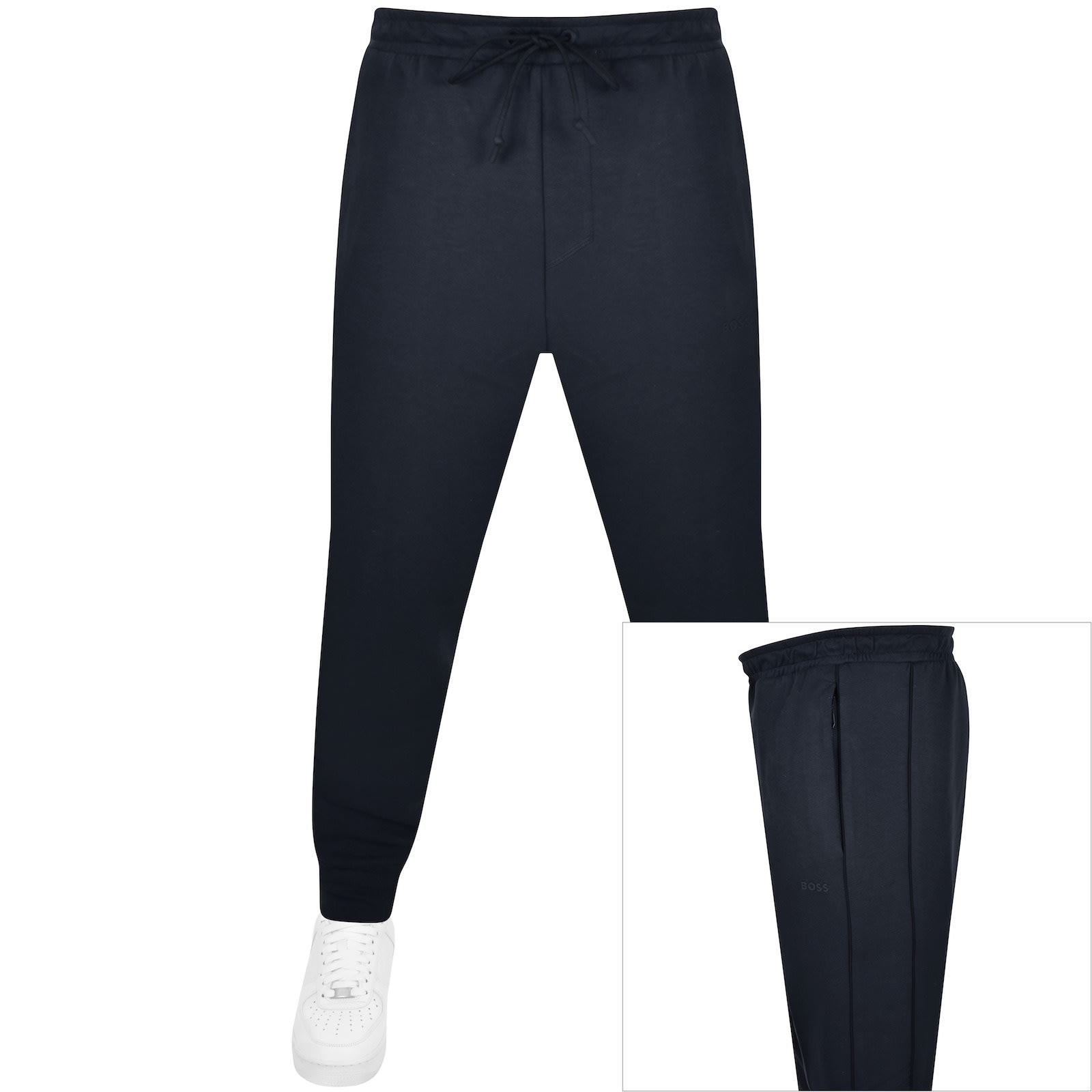 Shop Boss Athleisure Boss Hadiko Jogging Bottoms Navy