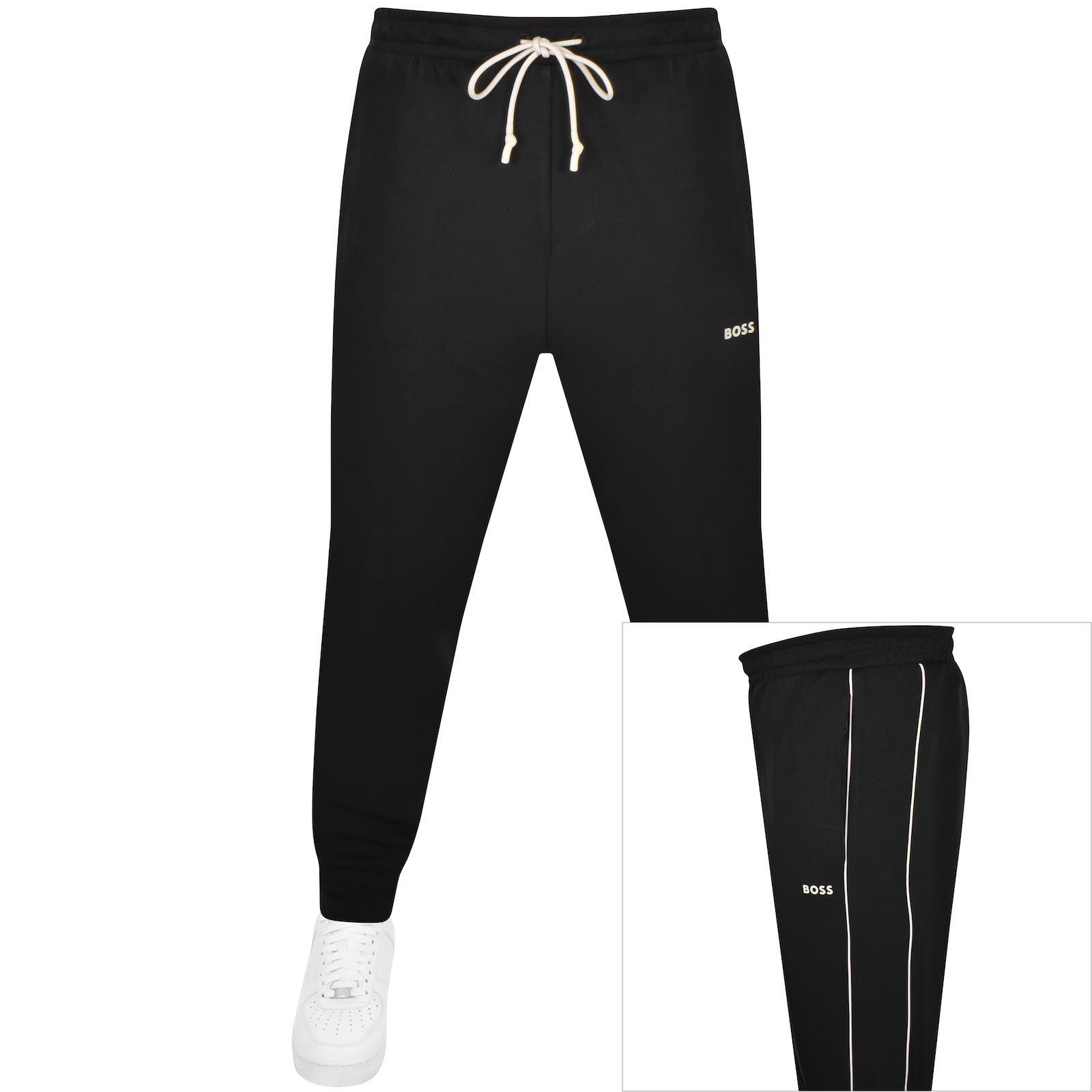 Shop Boss Athleisure Boss Hadiko Jogging Bottoms Black