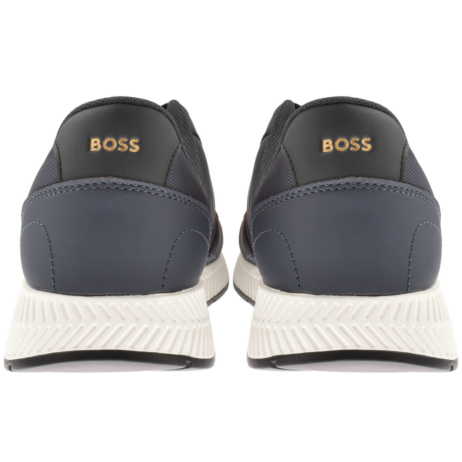 Shop Boss Business Boss Titanium Runn Trainers Navy