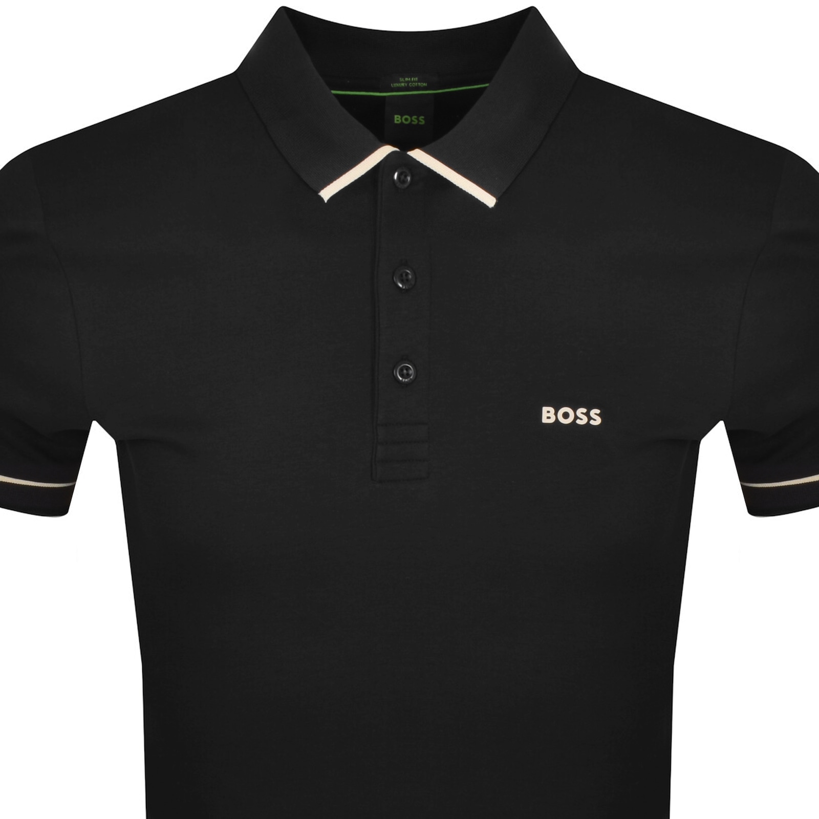 Shop Boss Athleisure Boss Paule Polo T Shirt Black