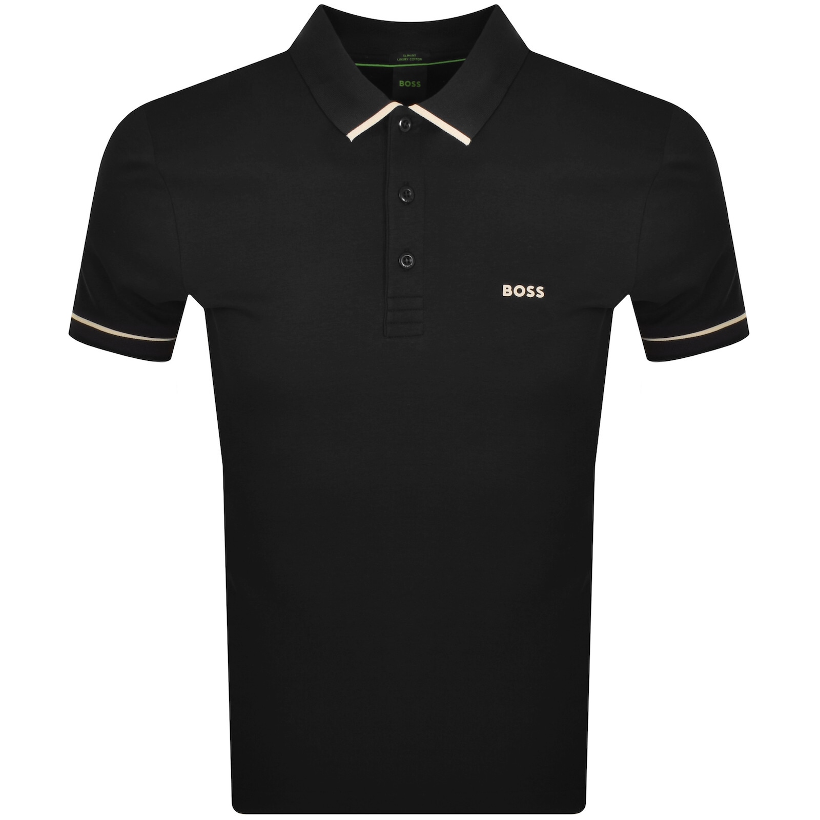 Shop Boss Athleisure Boss Paule Polo T Shirt Black