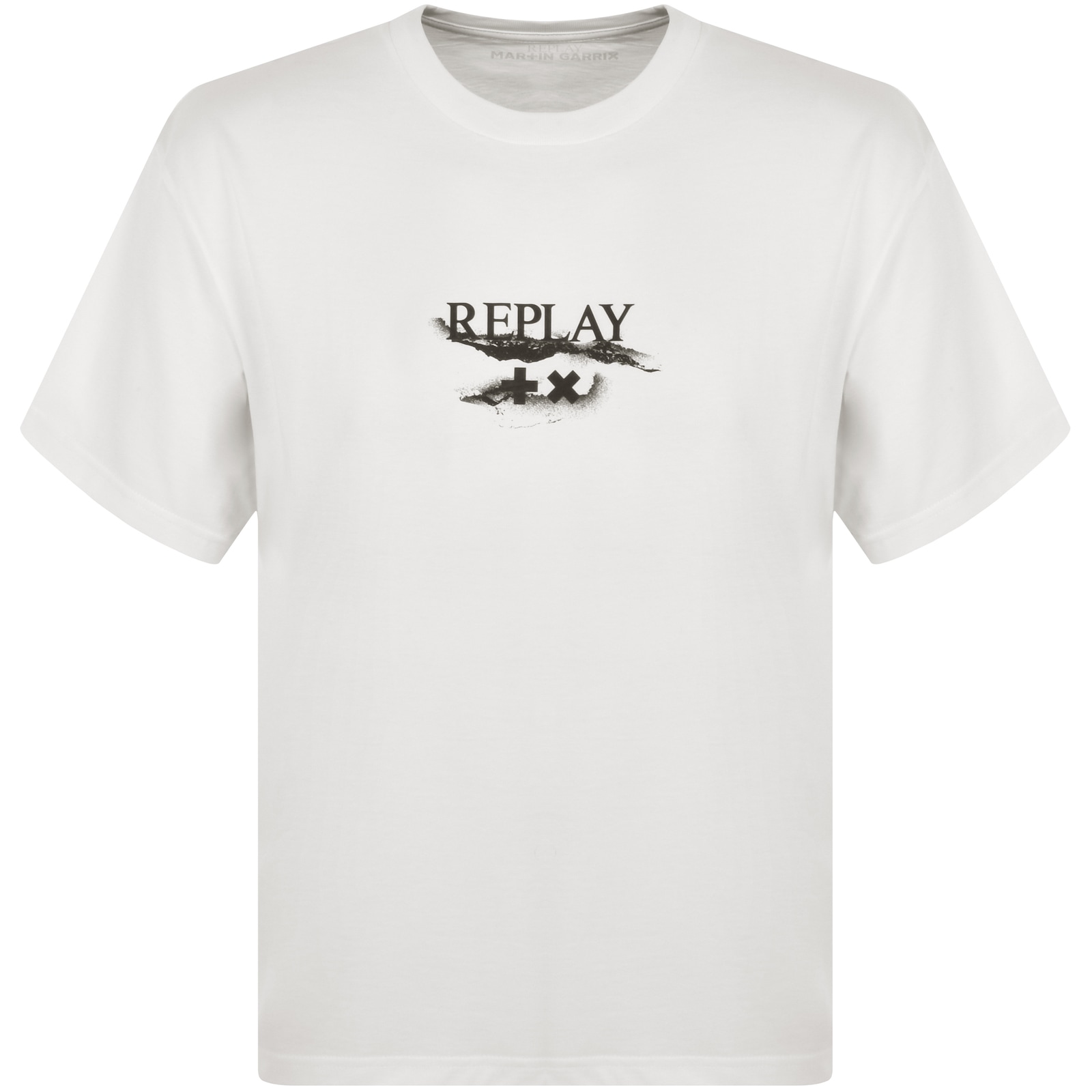 Shop Replay X Martin Garrix Logo T Shirt White