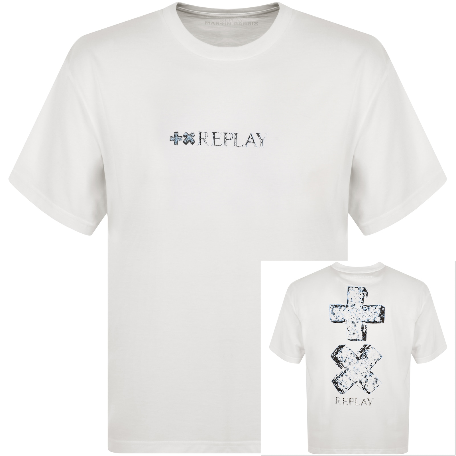 Shop Replay X Martin Garrix Logo T Shirt White