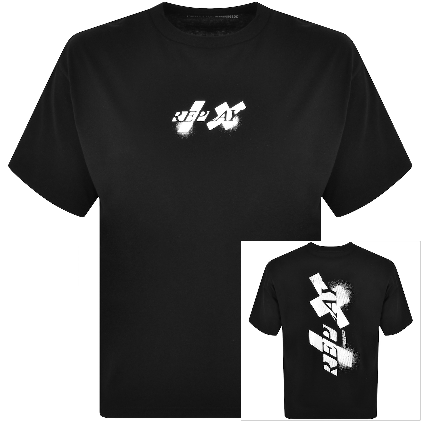 Shop Replay X Martin Garrix Logo T Shirt Black