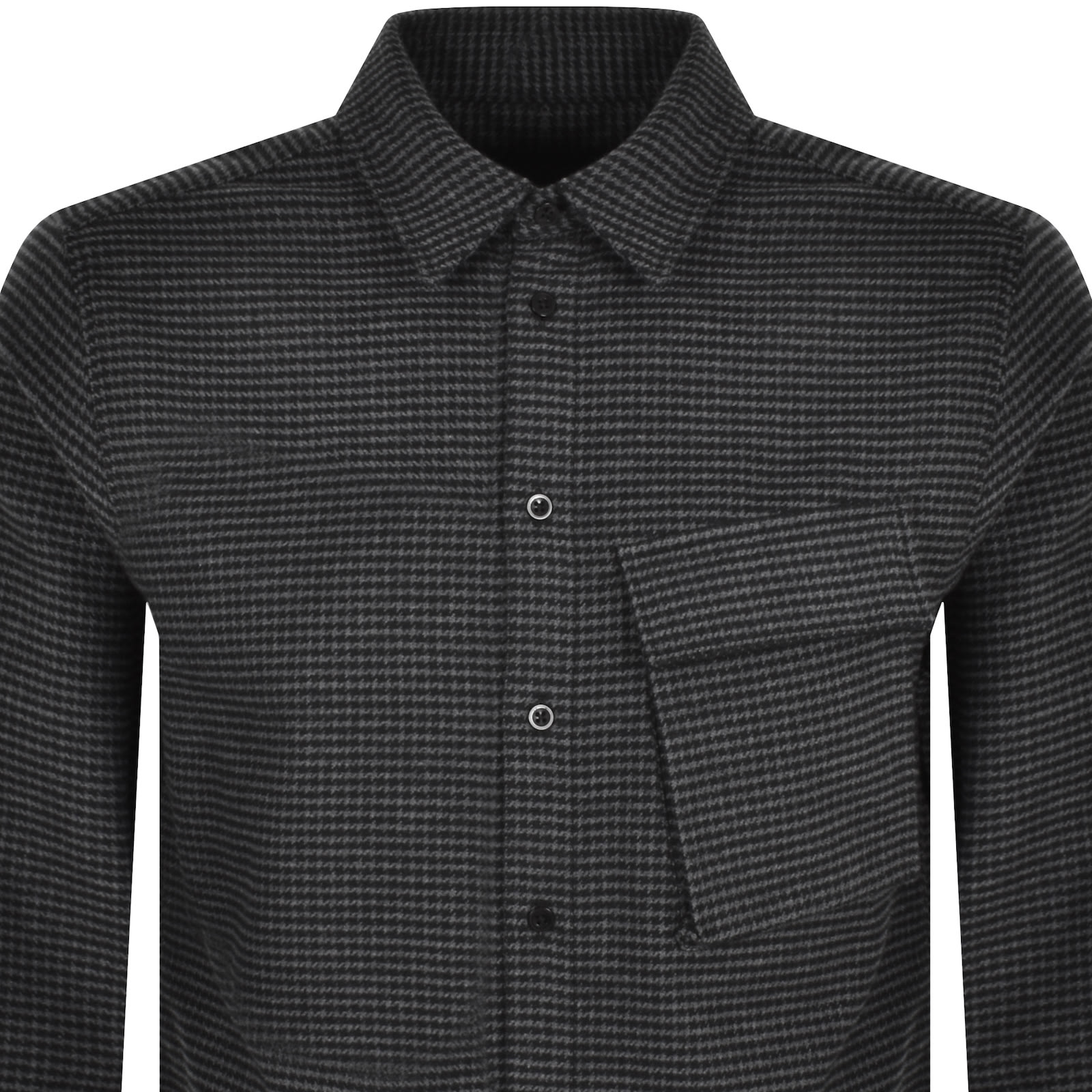 Shop Belstaff Scale Long Sleeved Shirt Black