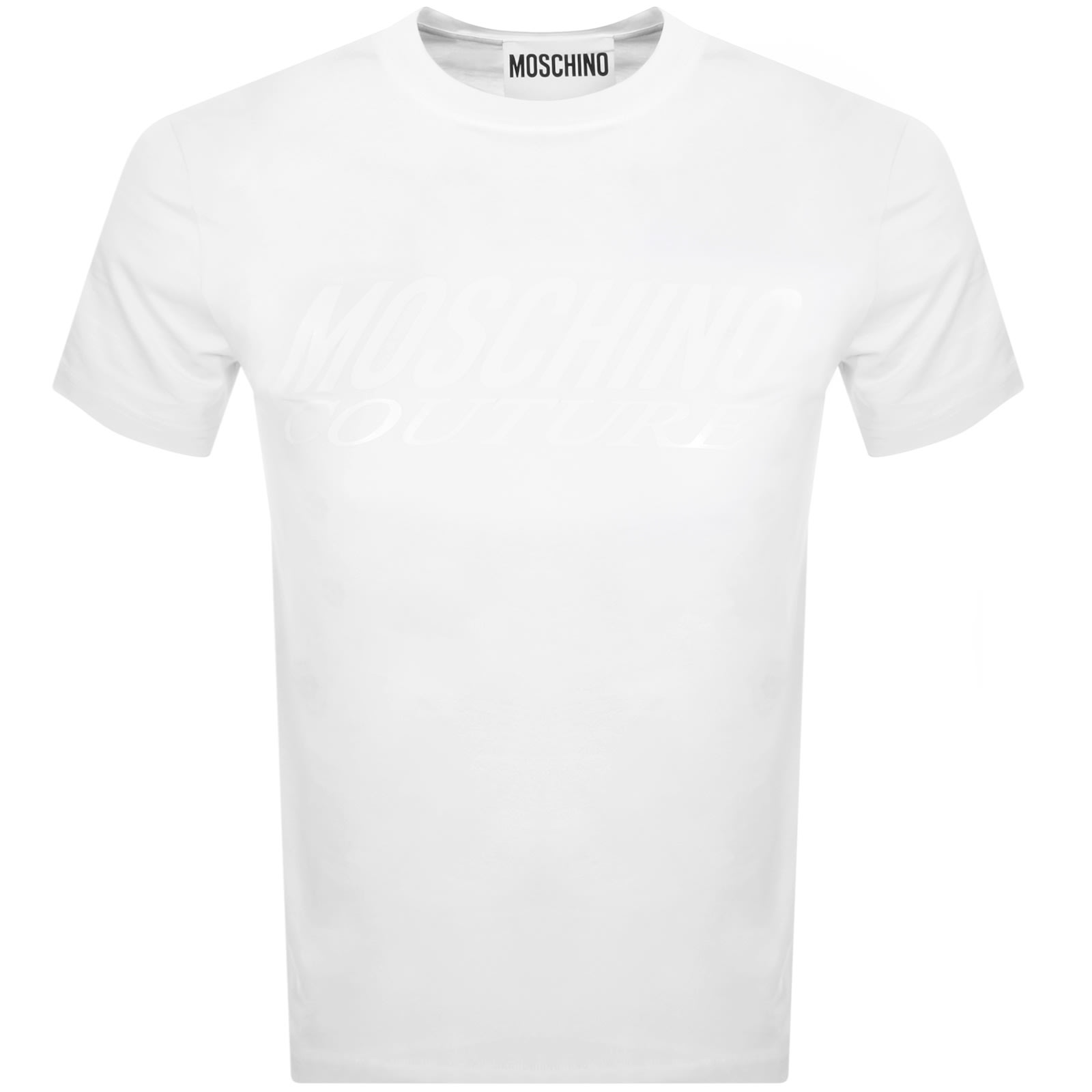 Shop Moschino Logo T Shirt White