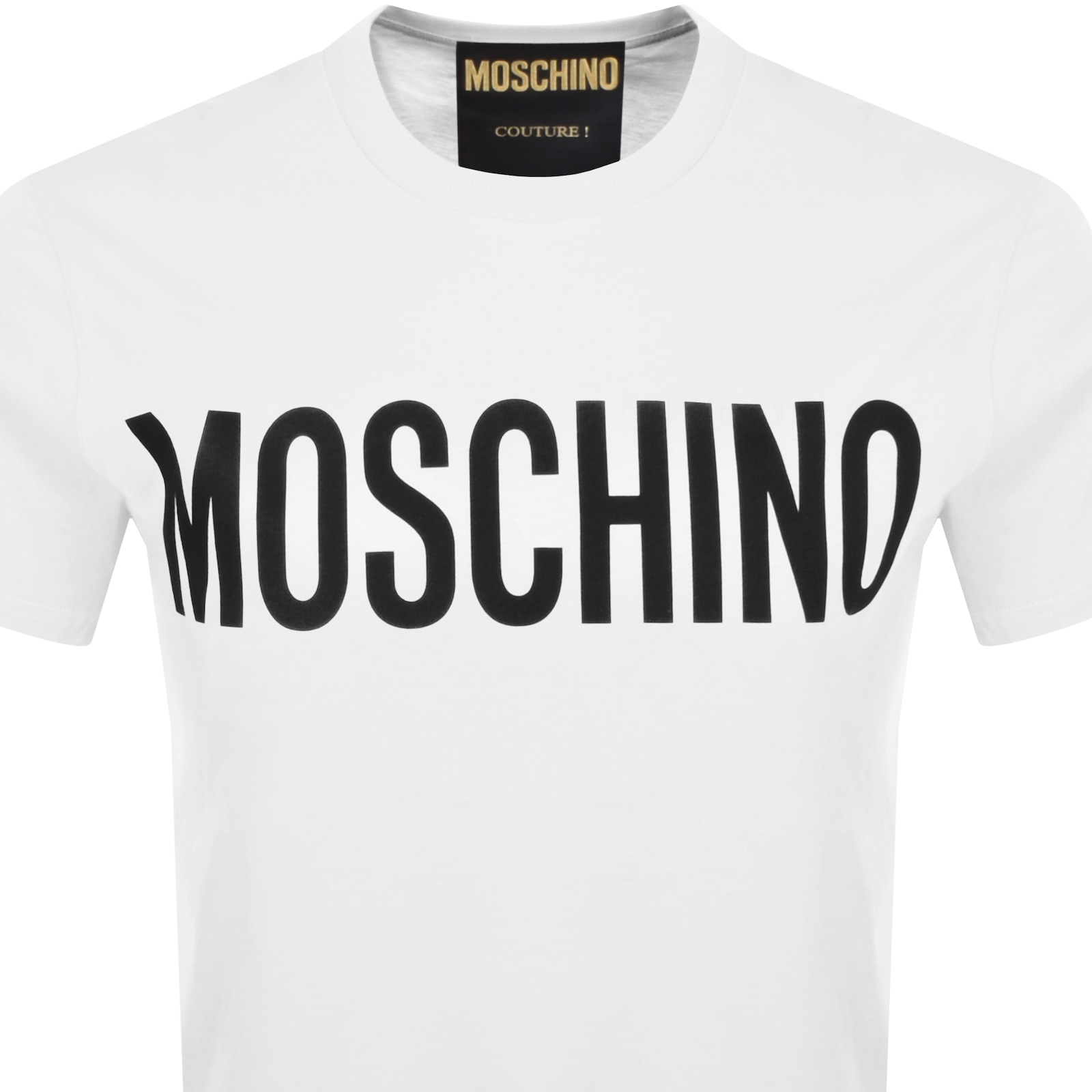 Shop Moschino Logo T Shirt White