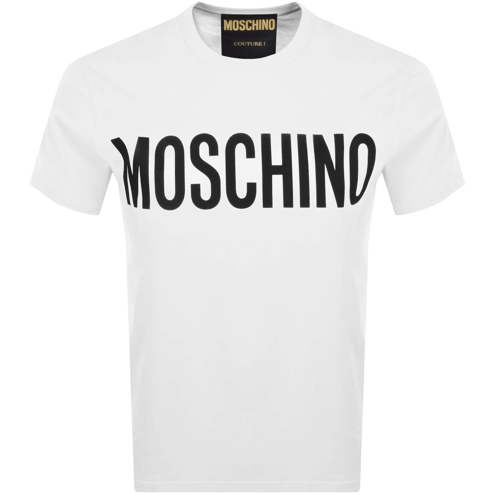 Shop Moschino Logo T Shirt White