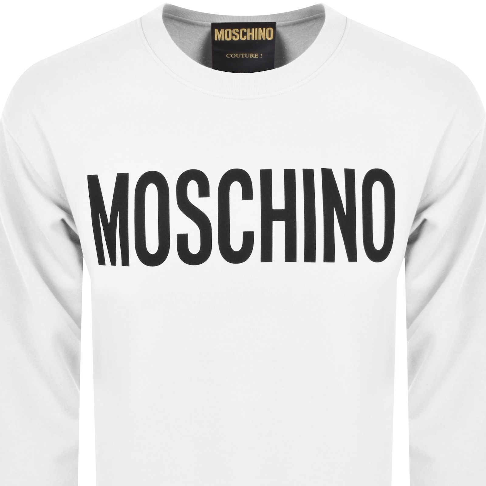 Shop Moschino Logo Sweatshirt White