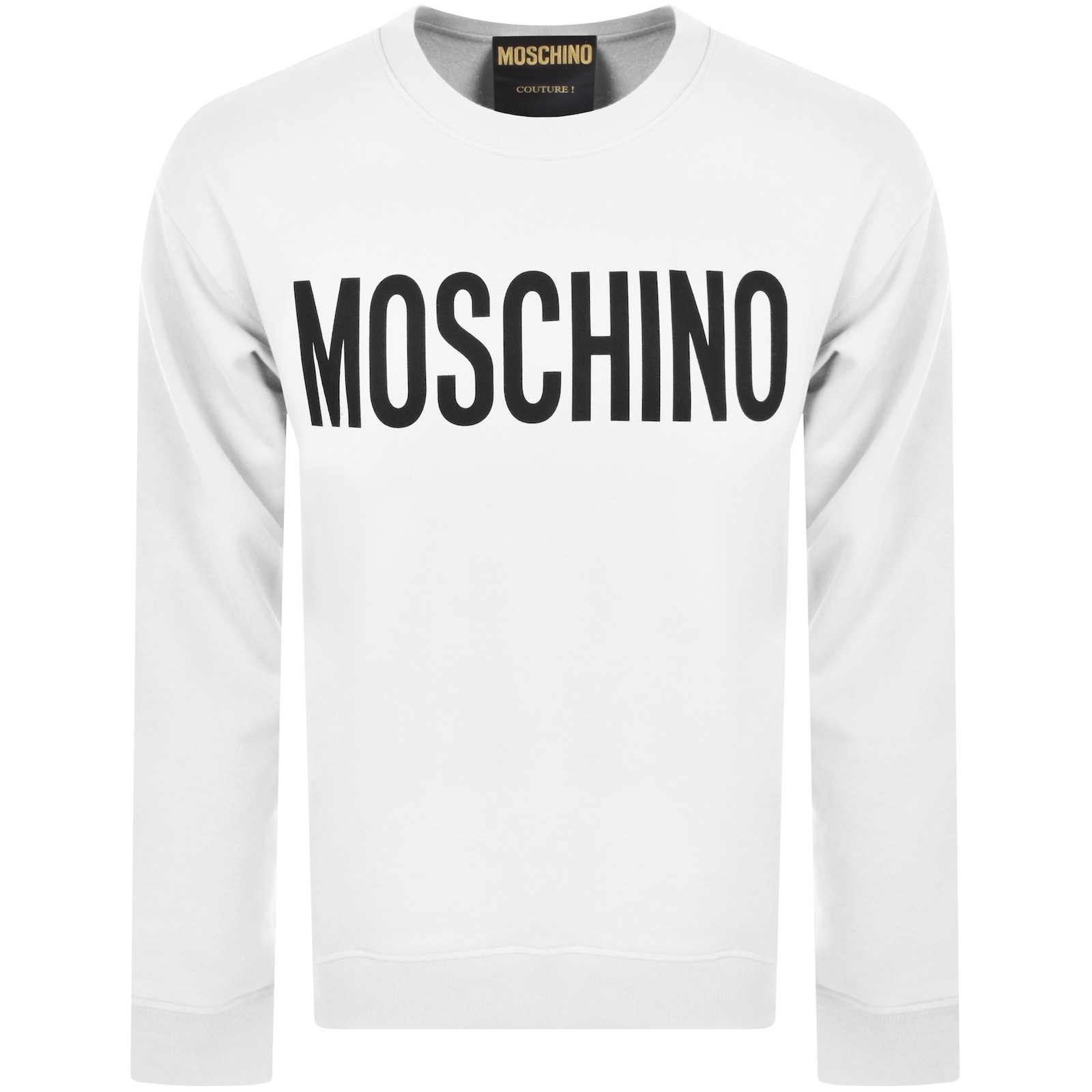 Shop Moschino Logo Sweatshirt White