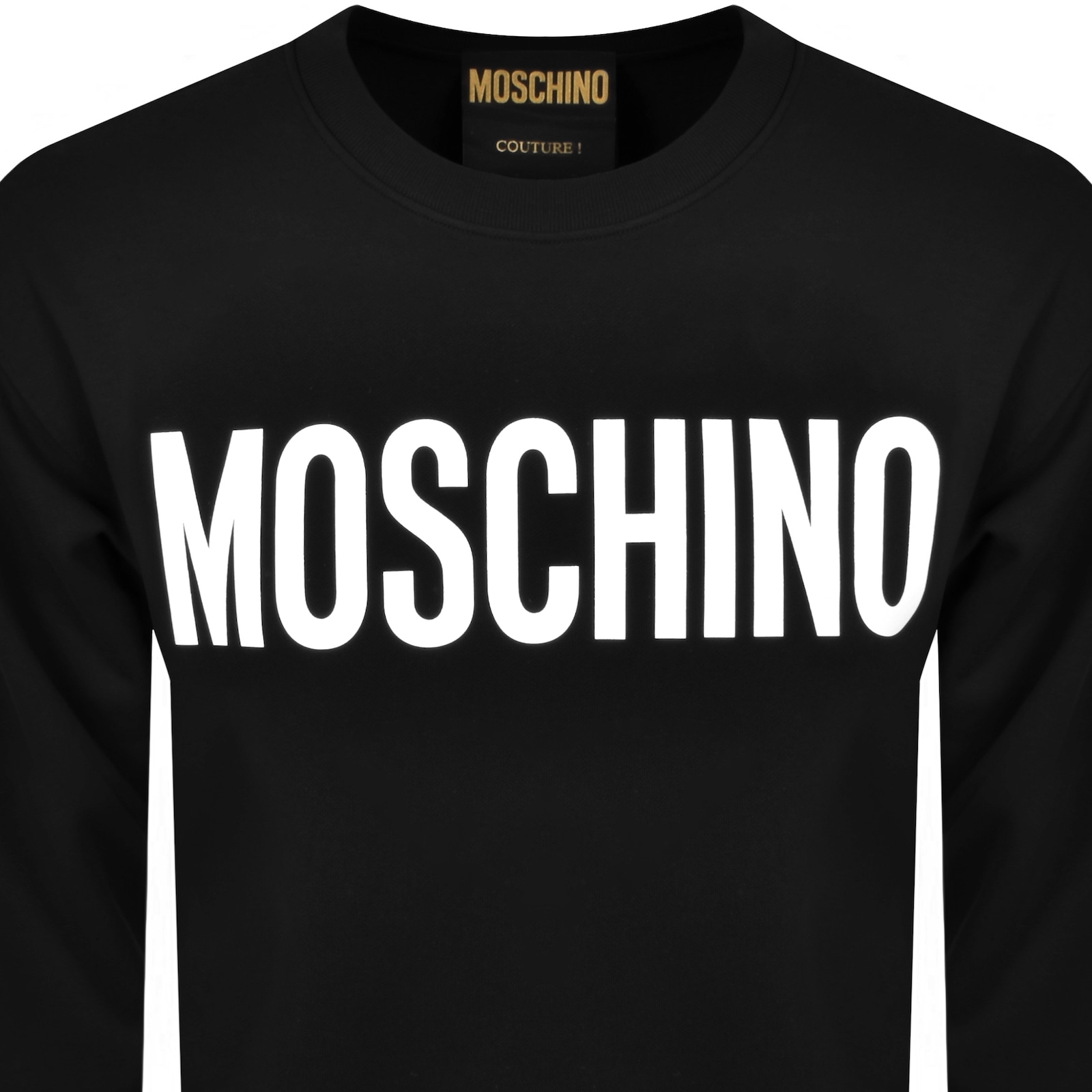 Shop Moschino Logo Sweatshirt Black