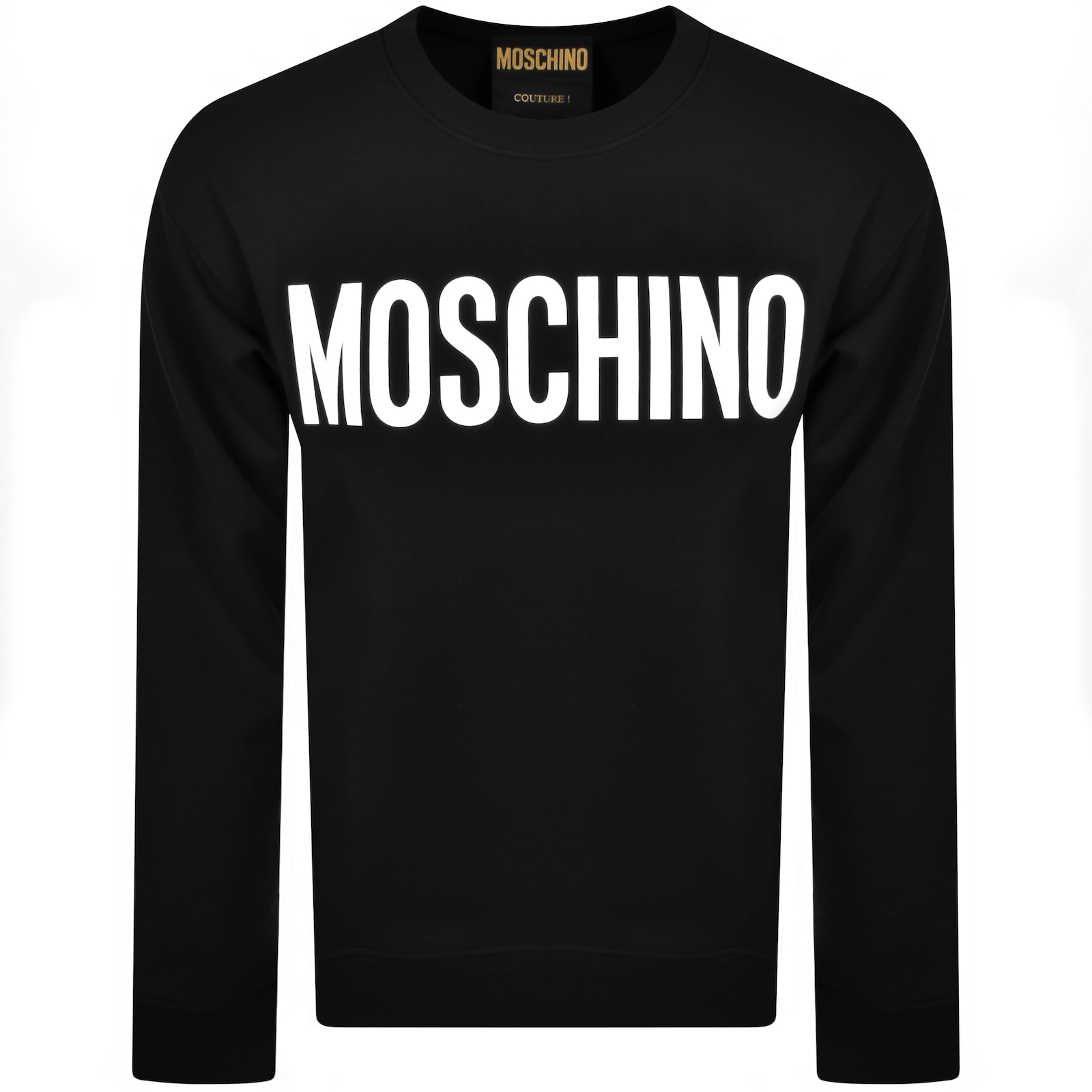 Shop Moschino Logo Sweatshirt Black