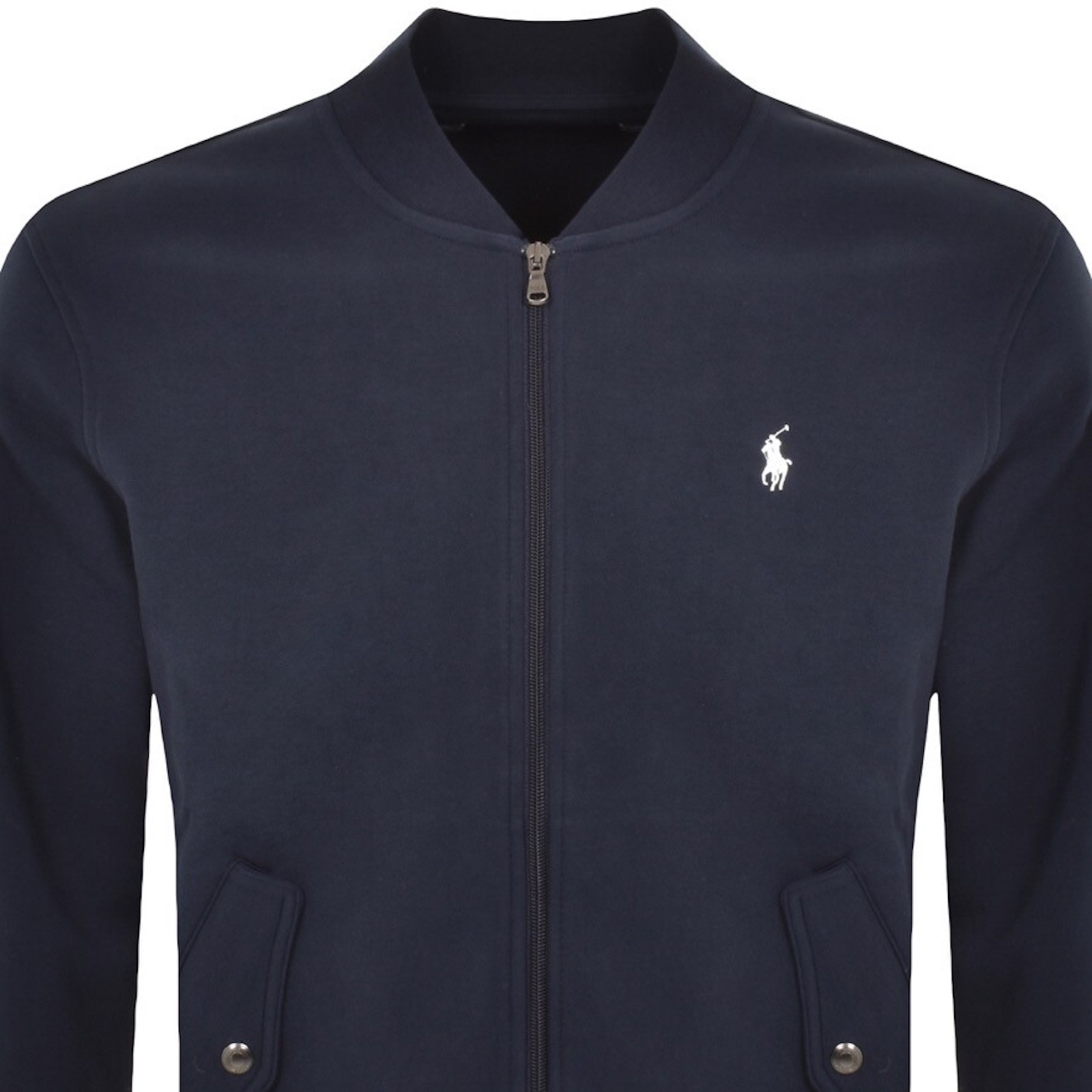 Shop Ralph Lauren Full Zip Sweatshirt Navy