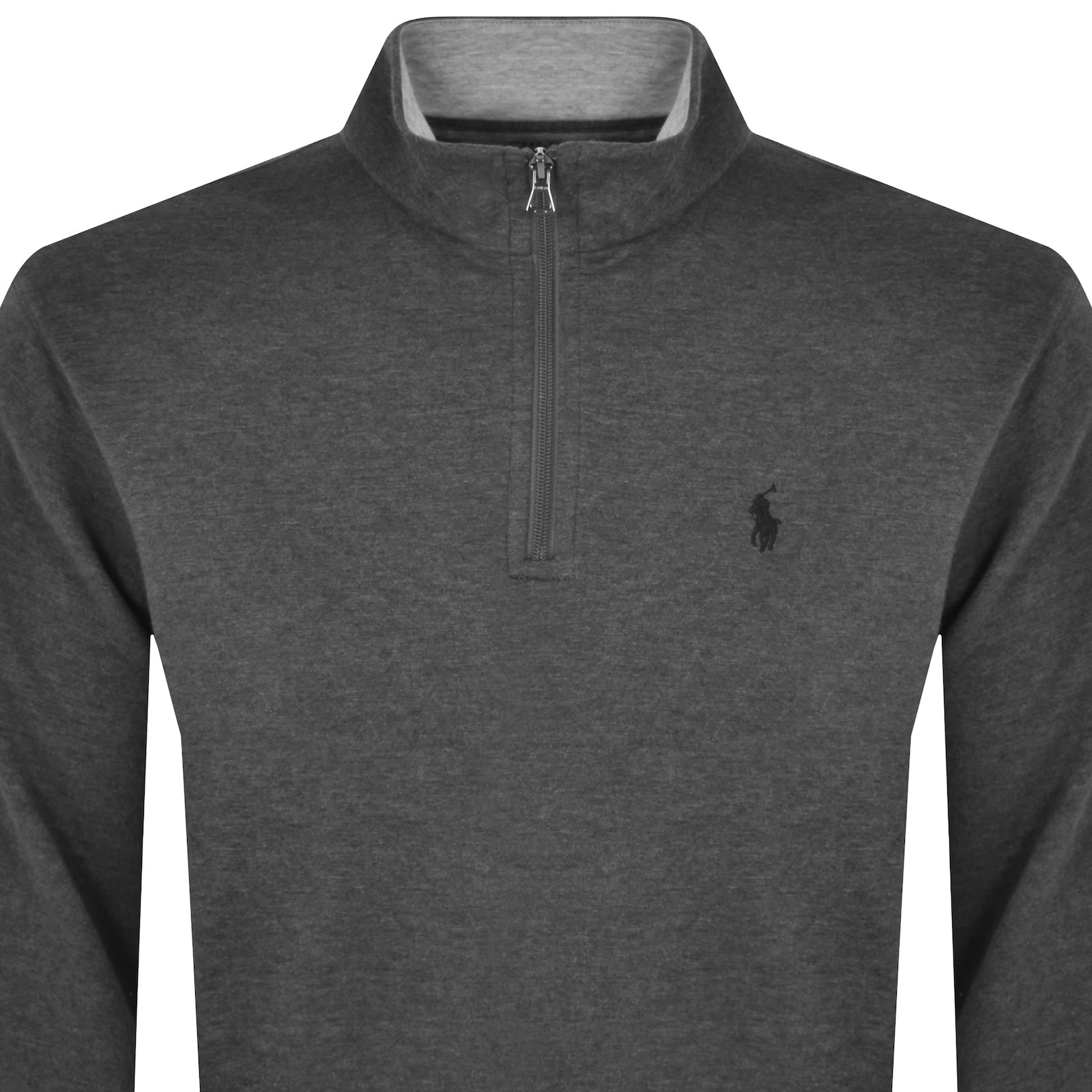 Shop Ralph Lauren Half Zip Sweatshirt Grey