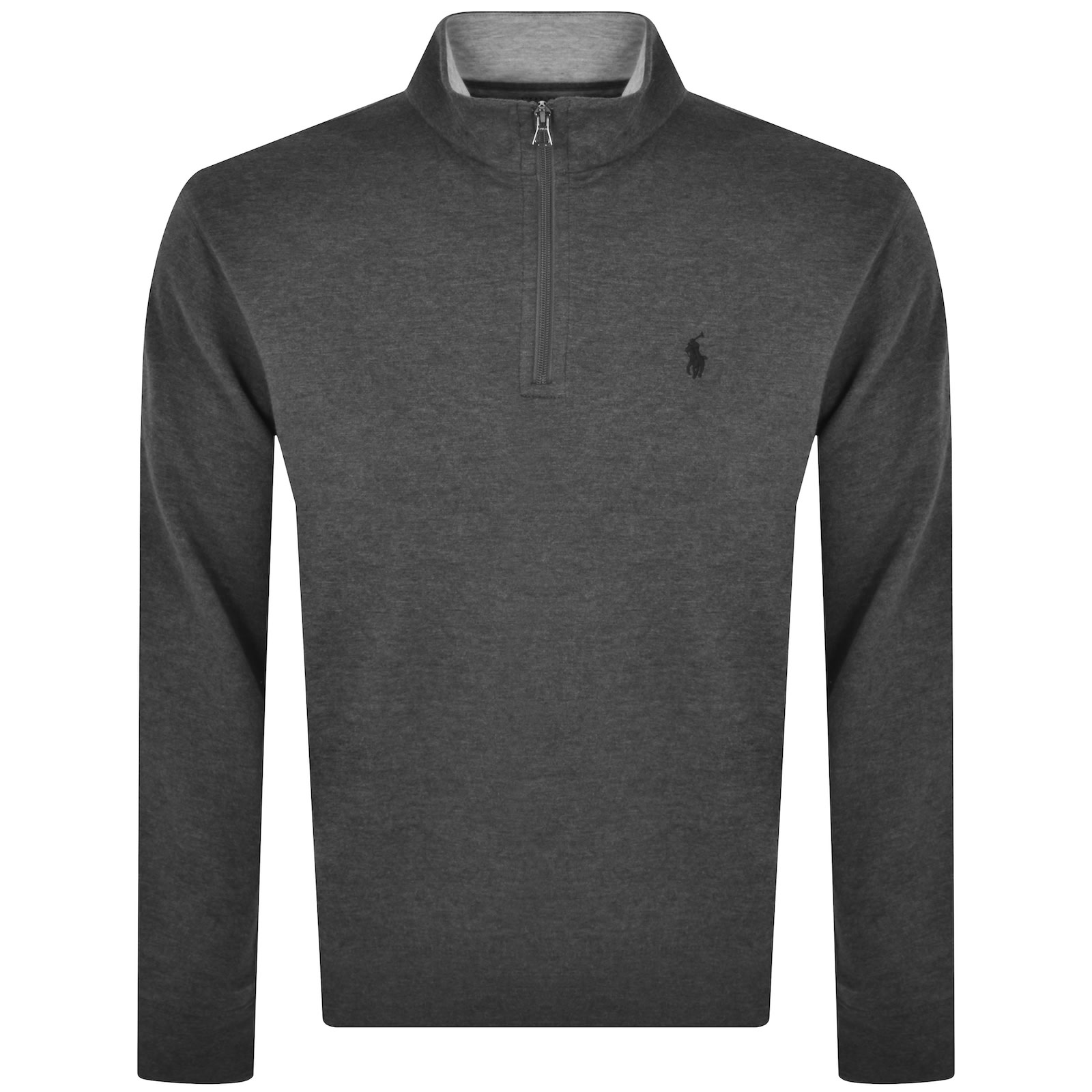 Shop Ralph Lauren Half Zip Sweatshirt Grey