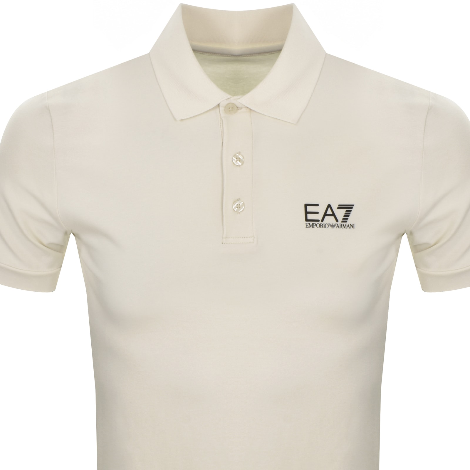 Shop Ea7 Emporio Armani Core Id Polo T Shirt Cream