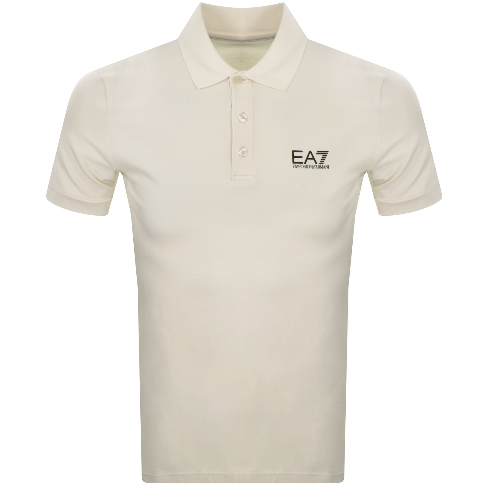 Shop Ea7 Emporio Armani Core Id Polo T Shirt Cream