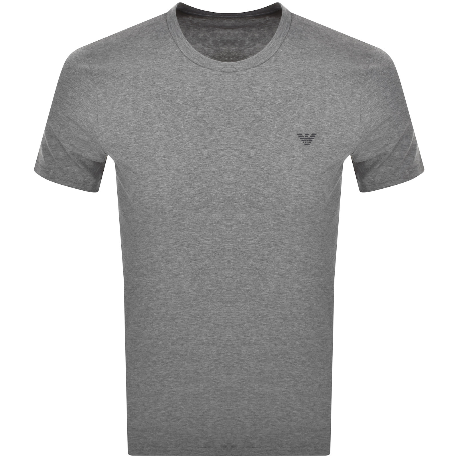 Shop Armani Collezioni Emporio Armani Lounge Two Pack T Shirts In Grey