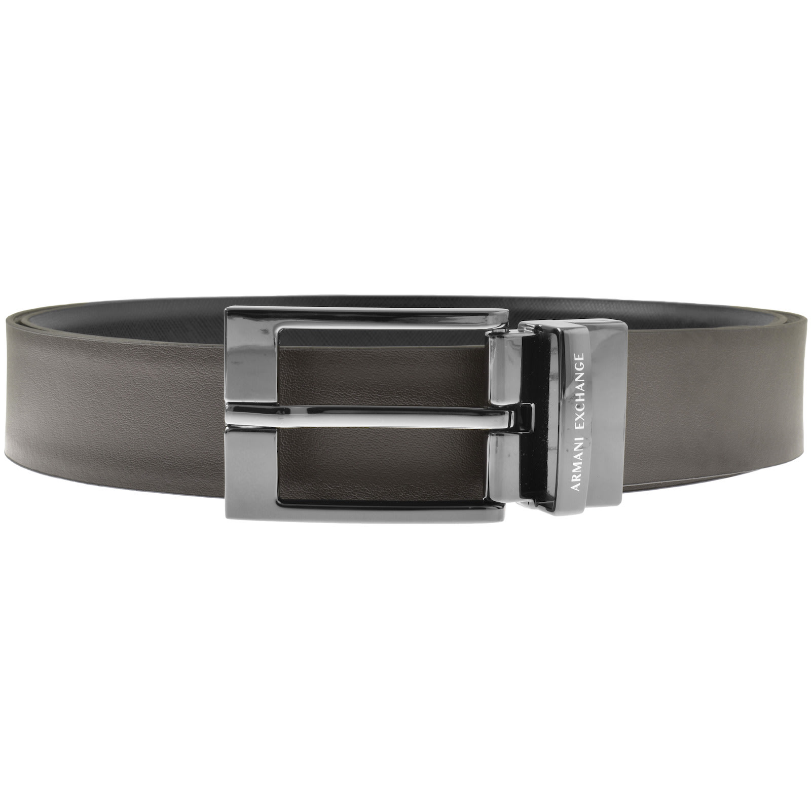 Shop Armani Exchange Reversible Belt Black