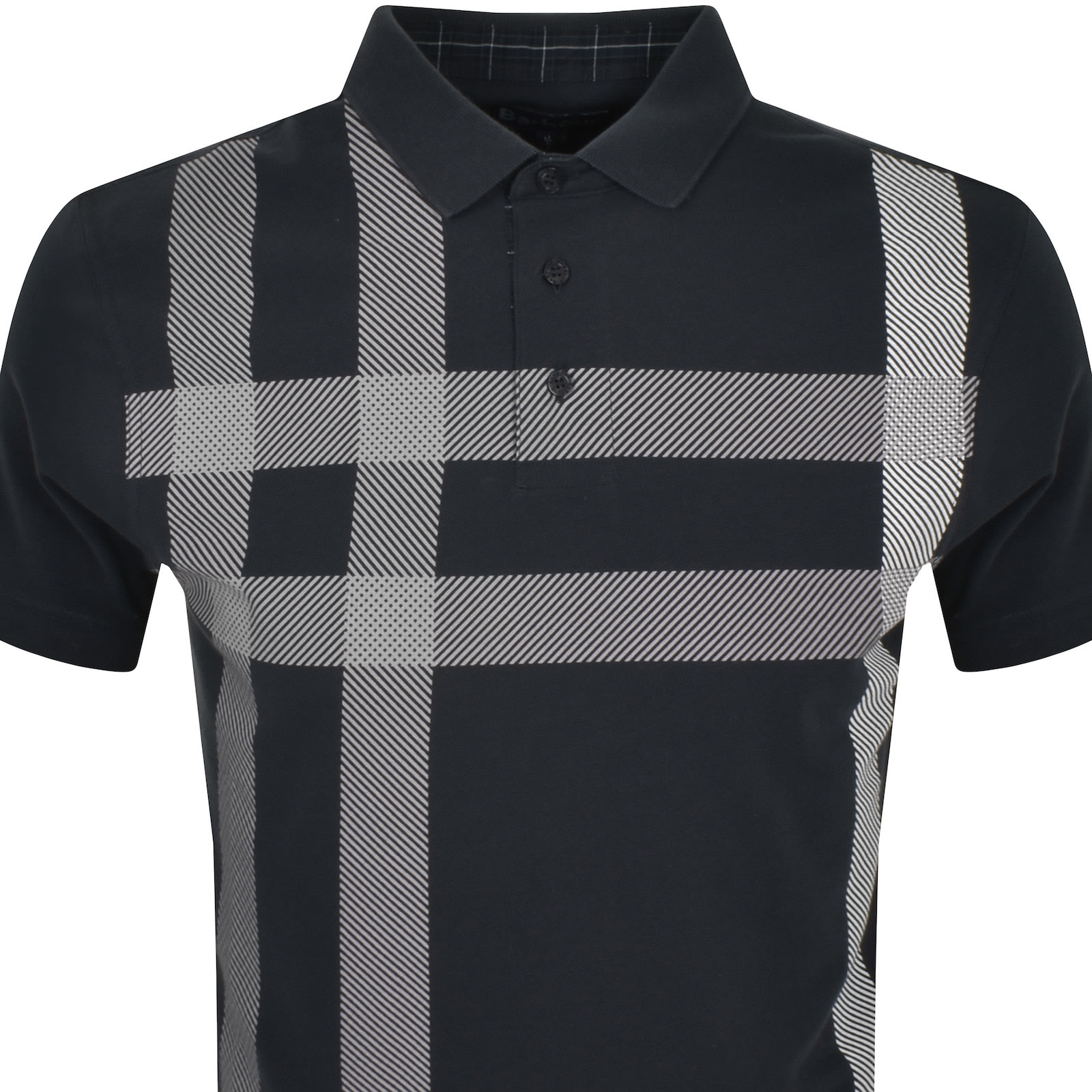 Shop Barbour Blaine Short Sleeve Polo T Shirt Dark Grey