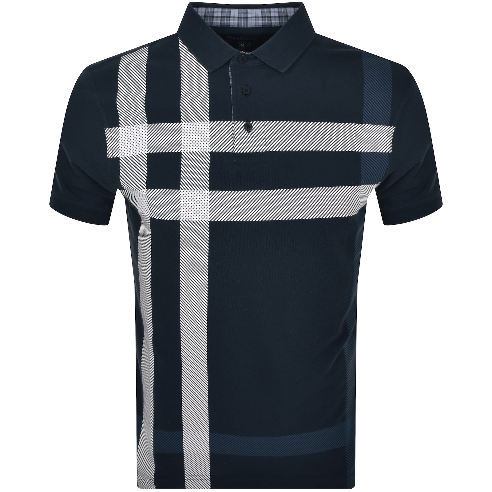 Shop Barbour Blaine Short Sleeve Polo T Shirt Navy