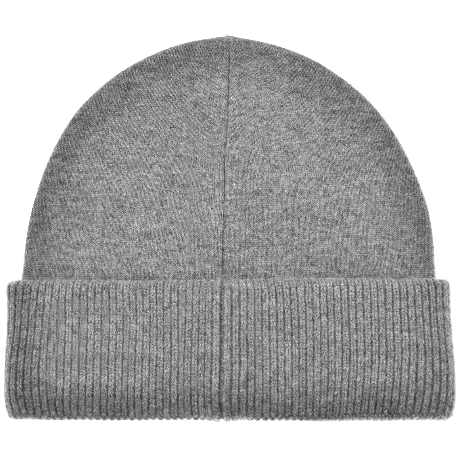 Shop Armani Collezioni Emporio Armani Logo Beanie Hat Grey