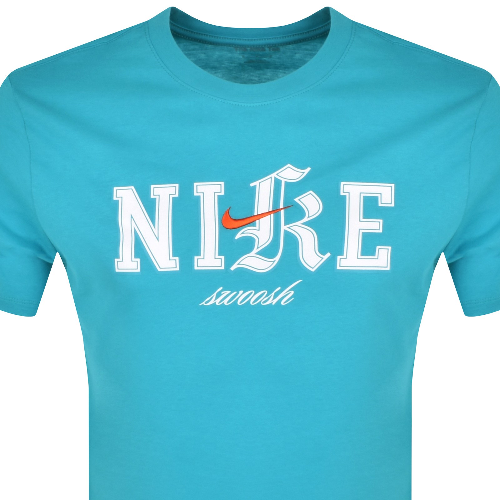 Shop Nike Logo T Shirt Blue