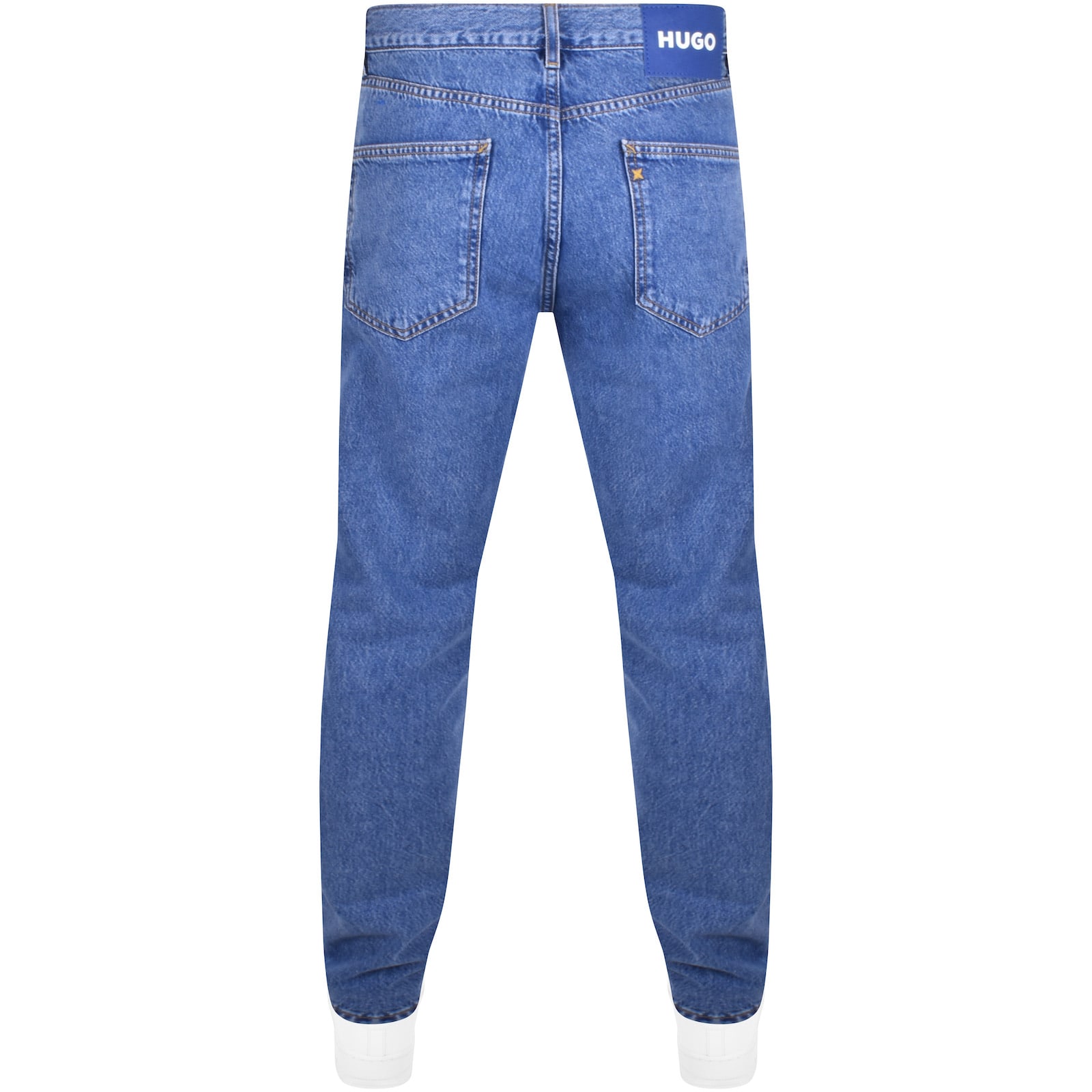 Shop Hugo Blue Straight Fit Jonah Jeans Light Wash Blue