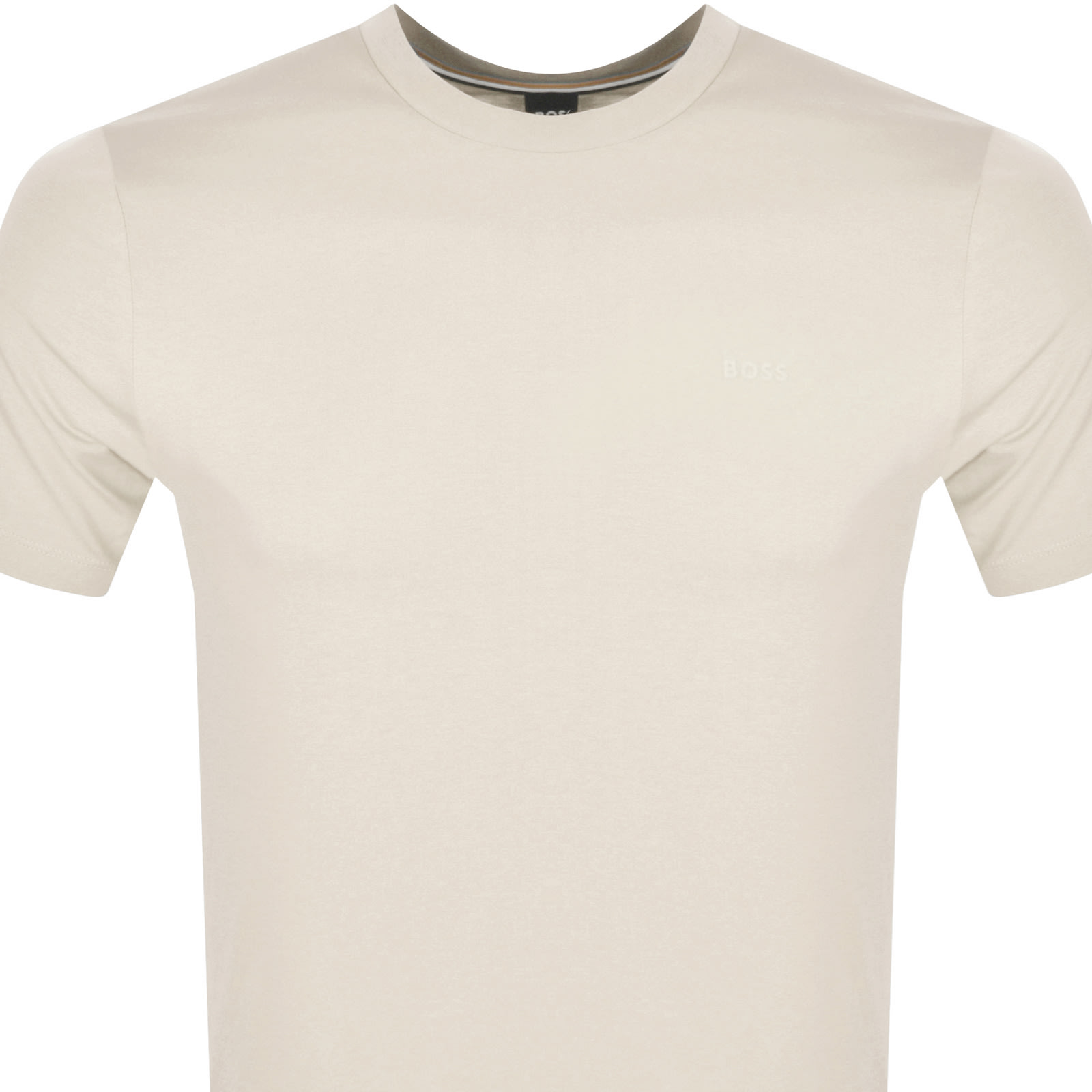 BOSS BUSINESS BOSS THOMPSON 01 LOGO T SHIRT CREAM 