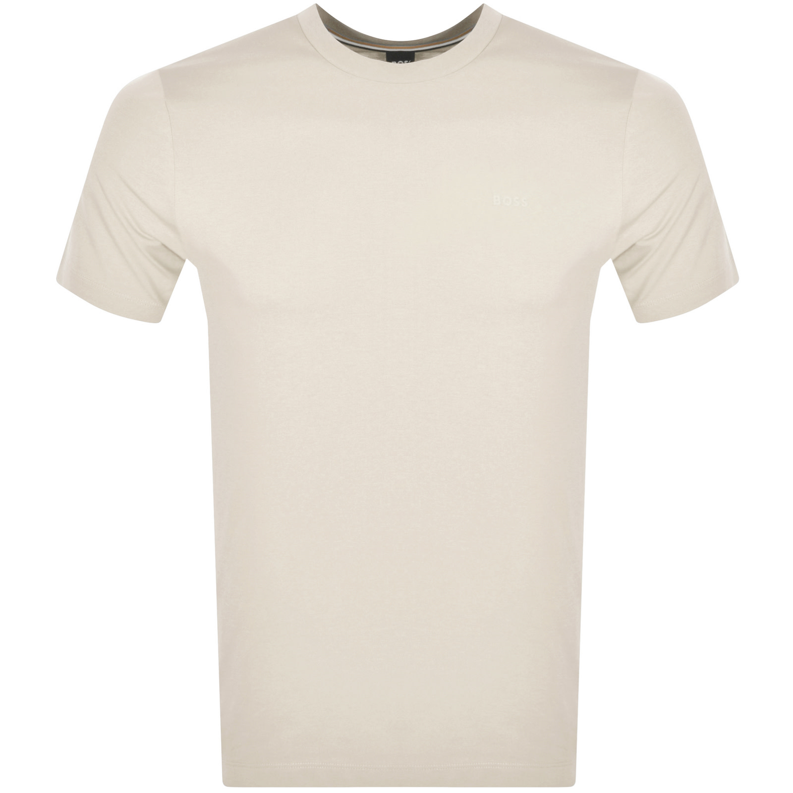 BOSS BUSINESS BOSS THOMPSON 01 LOGO T SHIRT CREAM 