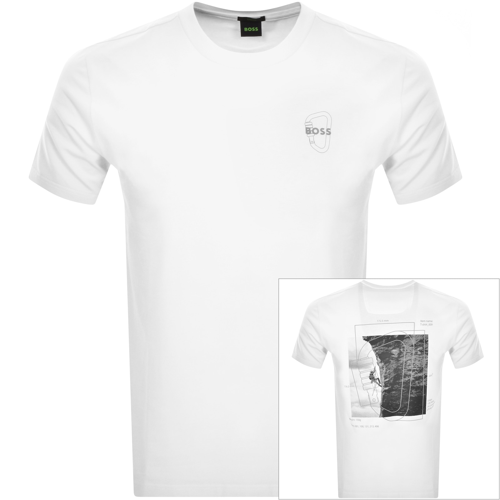 Shop Boss Athleisure Boss Tee 9 T Shirt White