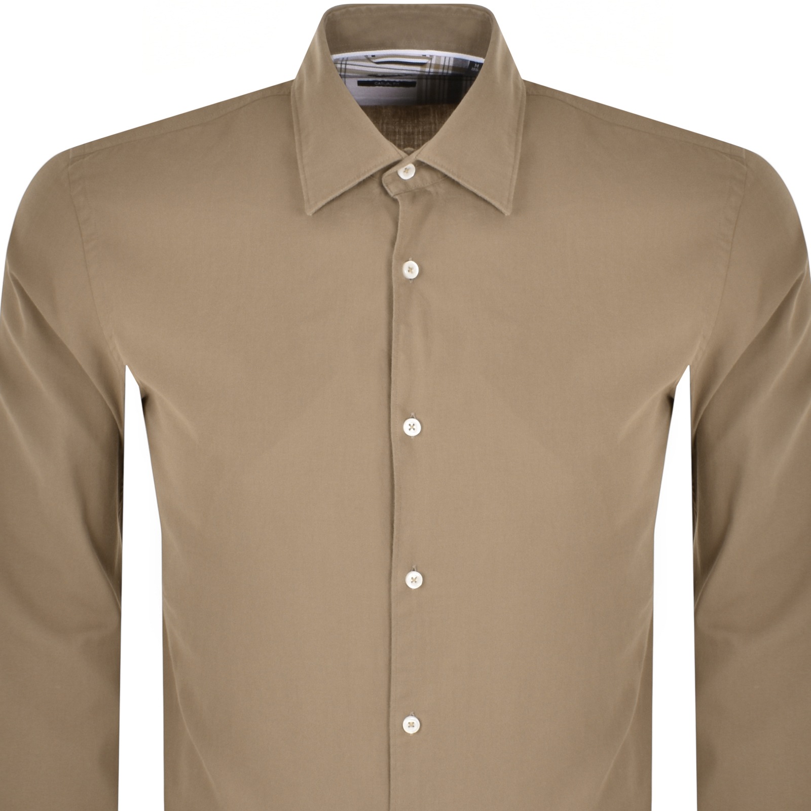 Shop Boss Business Boss C Hal Kent C4 Long Sleeved Shirt Beige