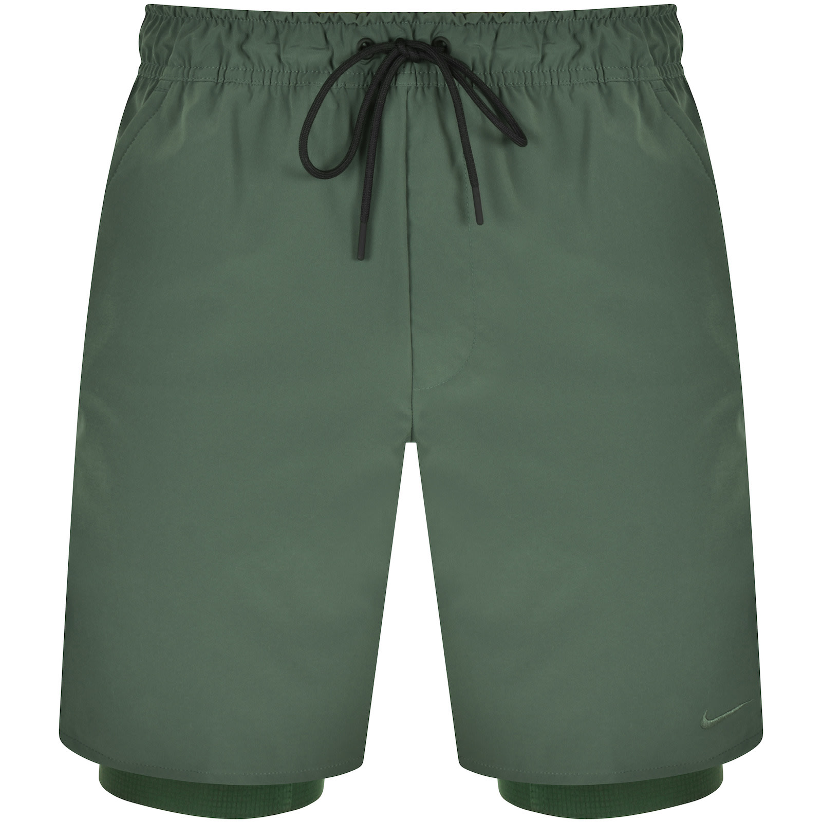 Shop Nike Training 2 In 1 Shorts Green