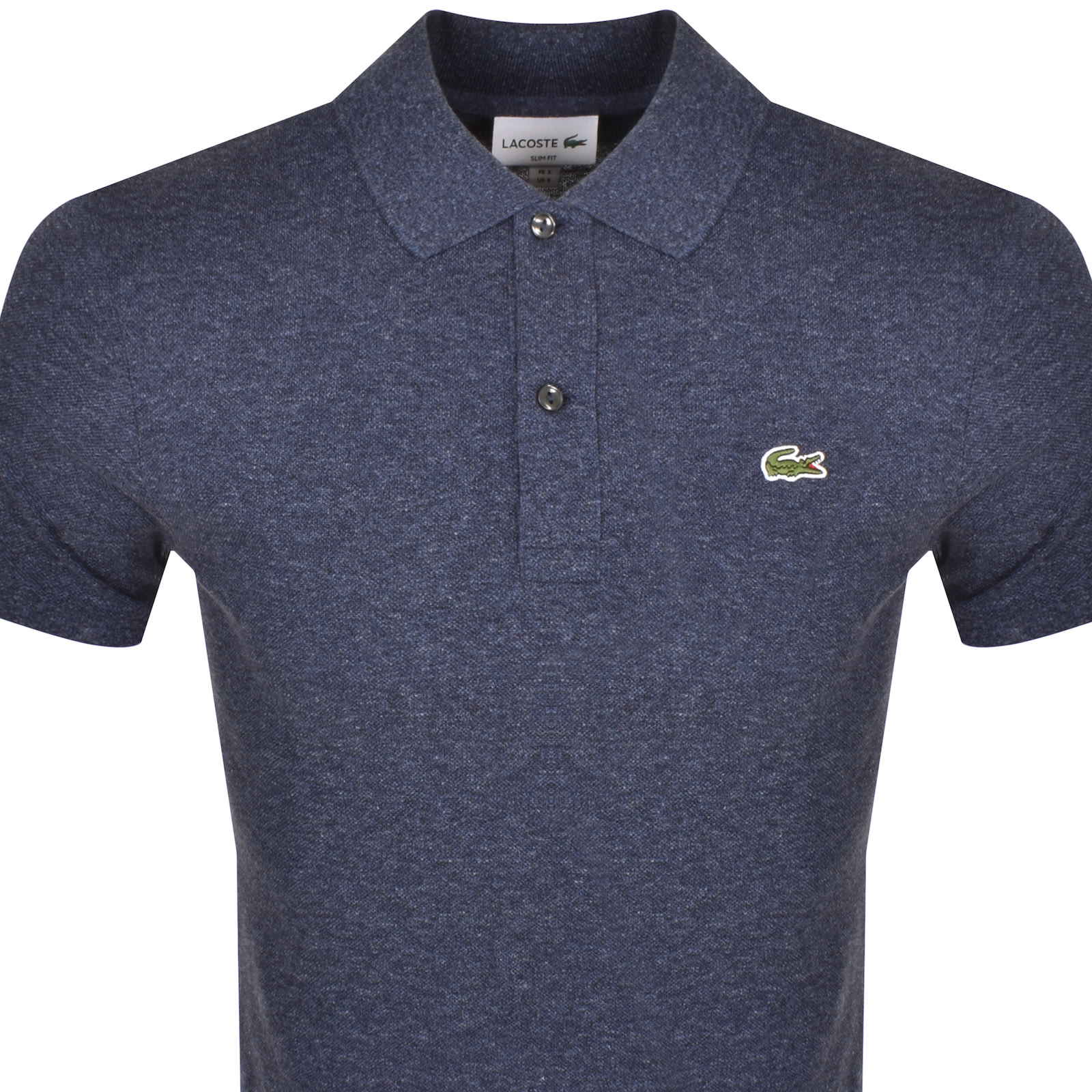 Shop Lacoste Short Sleeved Slim Fit Polo T Shirt Navy