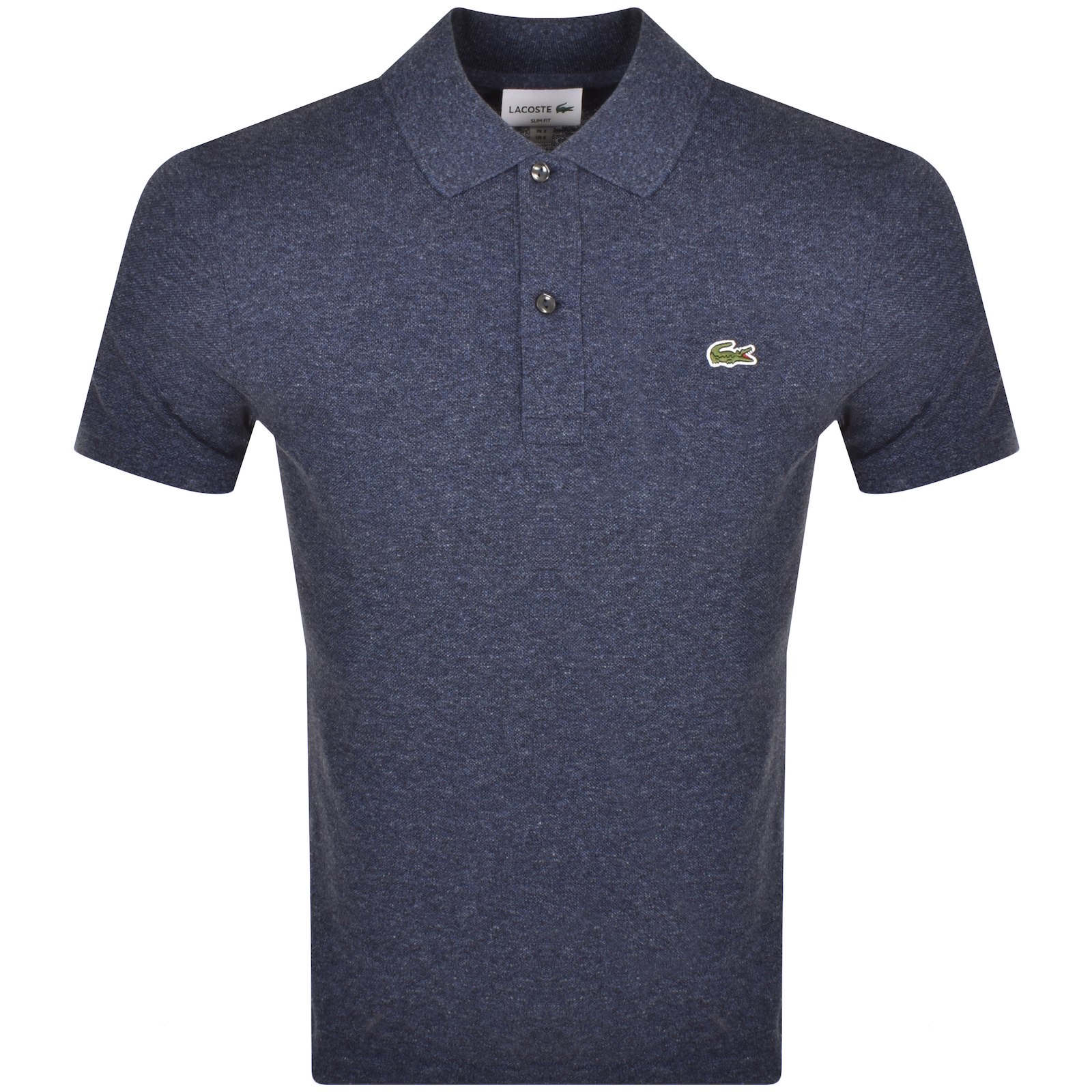 Shop Lacoste Short Sleeved Slim Fit Polo T Shirt Navy