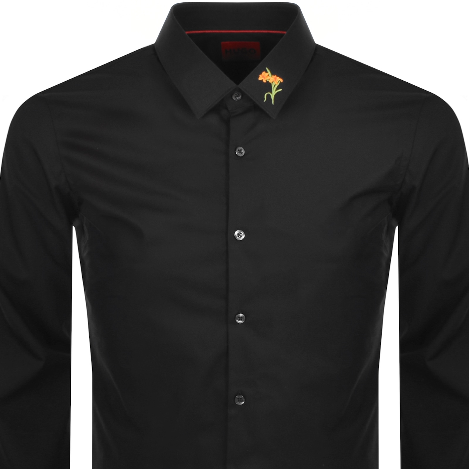 Shop Hugo Long Sleeved Elisha 02 Shirt Black